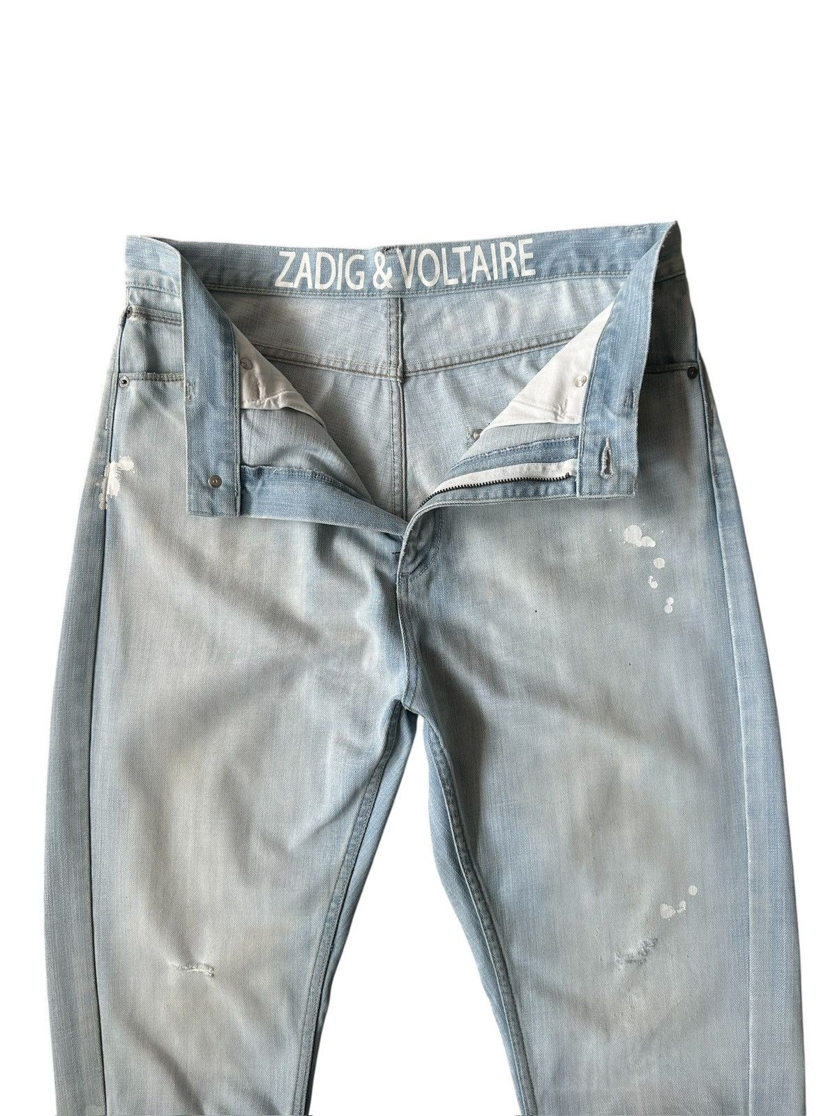 Zadig & Voltaire 00's Zadig & voltaire washed blue denim jeans Size US 35 - 8 Thumbnail