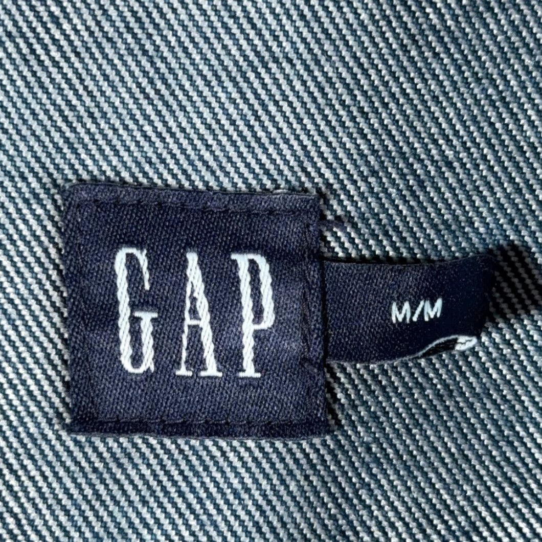 Gap VINTAGE Gap Jacket Womens M Blue Denim Jacket Casual 90s Preppy Retro Logo Pockets Buttons Size 32" / US 10 / IT 46 - 4 Thumbnail