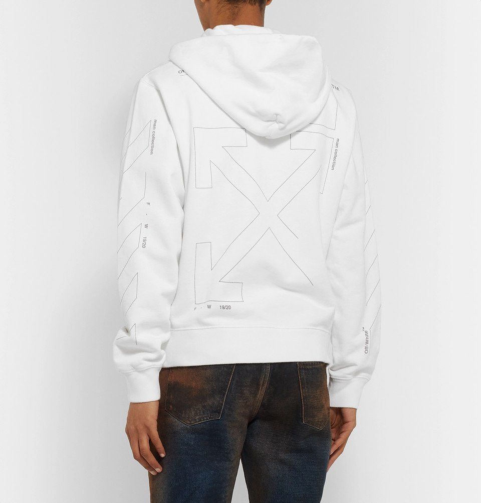 Off-White White Reflective Unfinished Arrows Hoodie Size US M / EU 48-50 / 2 - 4 Thumbnail