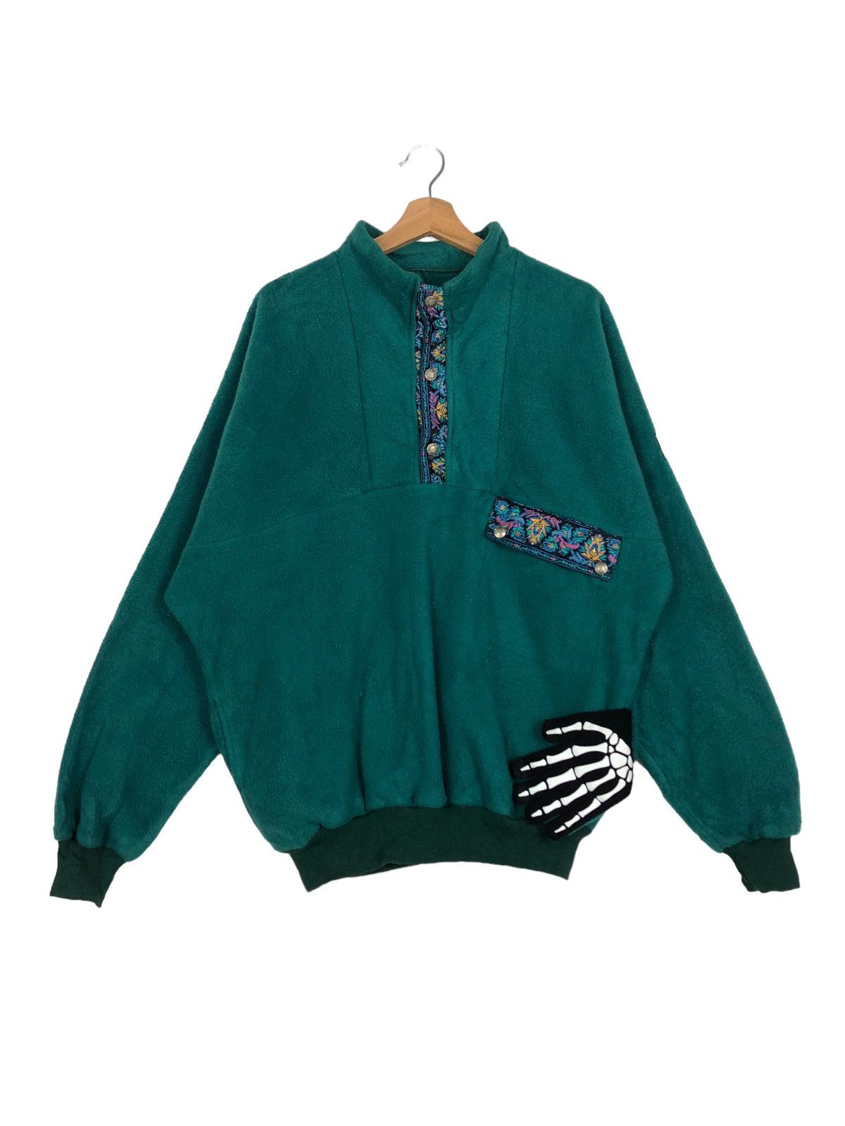 Japanese Brand 🔥90’s Vintage Millet Fleece Bomber Sweatshirt Design Size US L / EU 52-54 / 3 - 1 Thumbnail