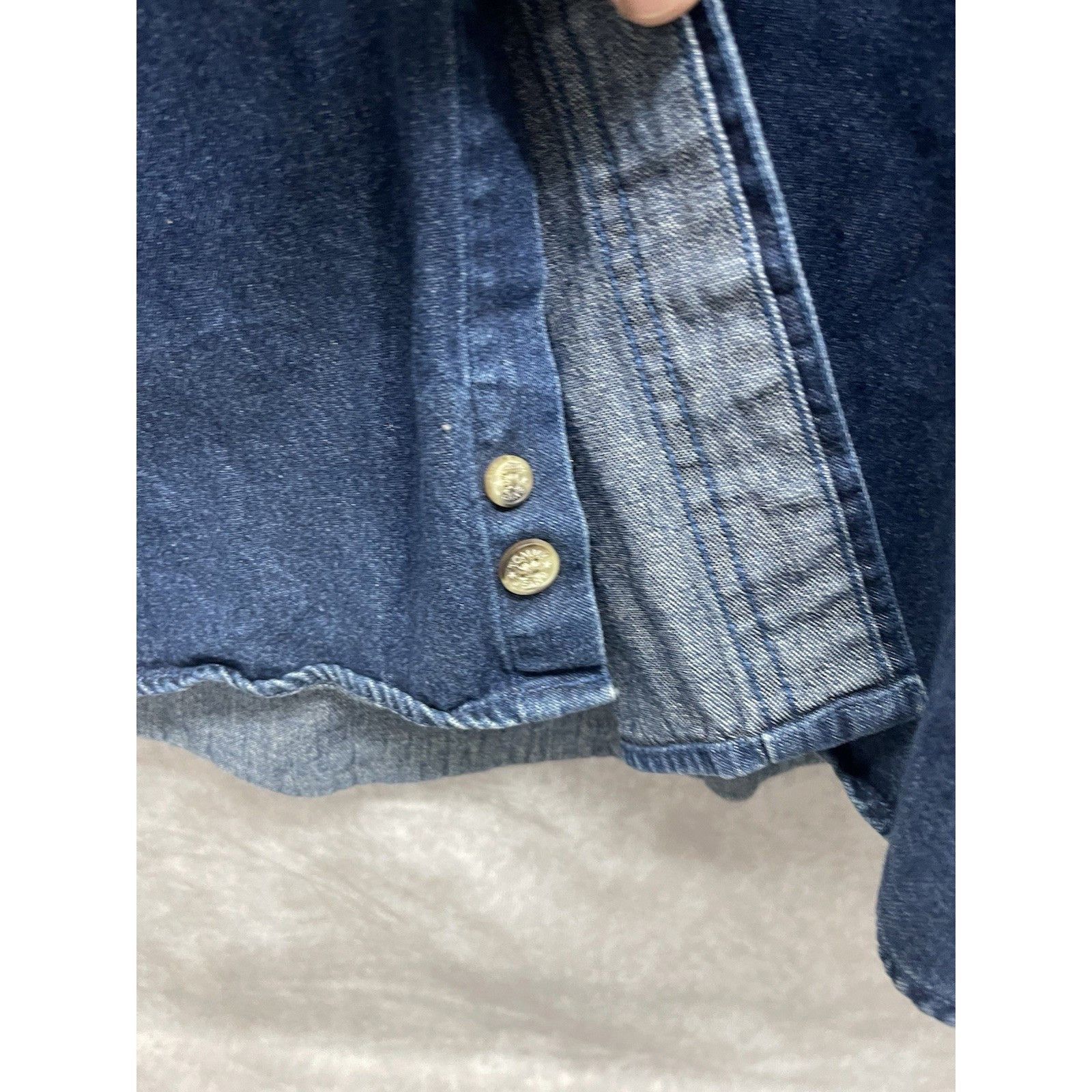 Other VTG 90s Tommy Jeans Denim Shirt XL Blue Big Flag Logo Patch Size US XL / EU 56 / 4 - 7 Thumbnail