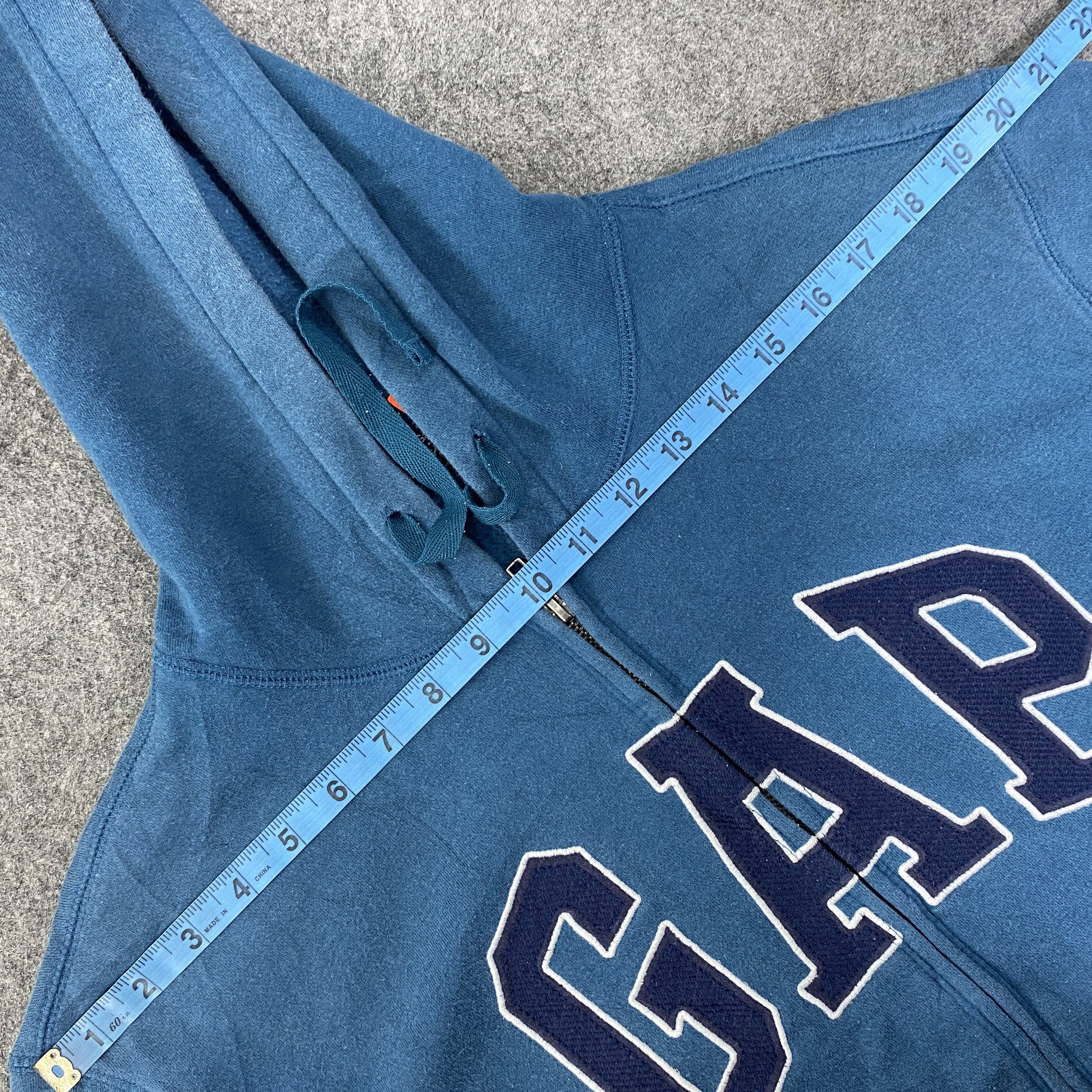 Gap Vintage GAP Big Logo Zipper Hoodie -SW092 Size US S / EU 44-46 / 1 - 11 Thumbnail