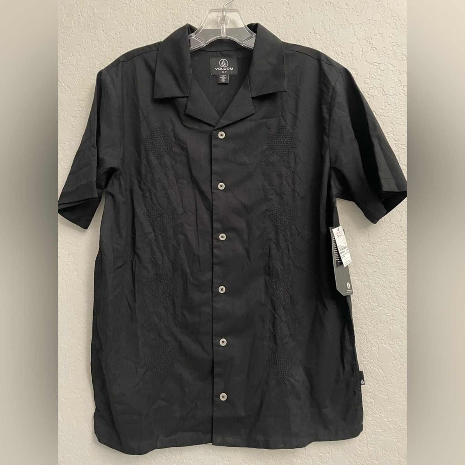 Volcom VOLCOM Men's S/S Button Shirt BARACOSTONE in Black Size XS Size US XS / EU 42 / 0 - 1 Thumbnail