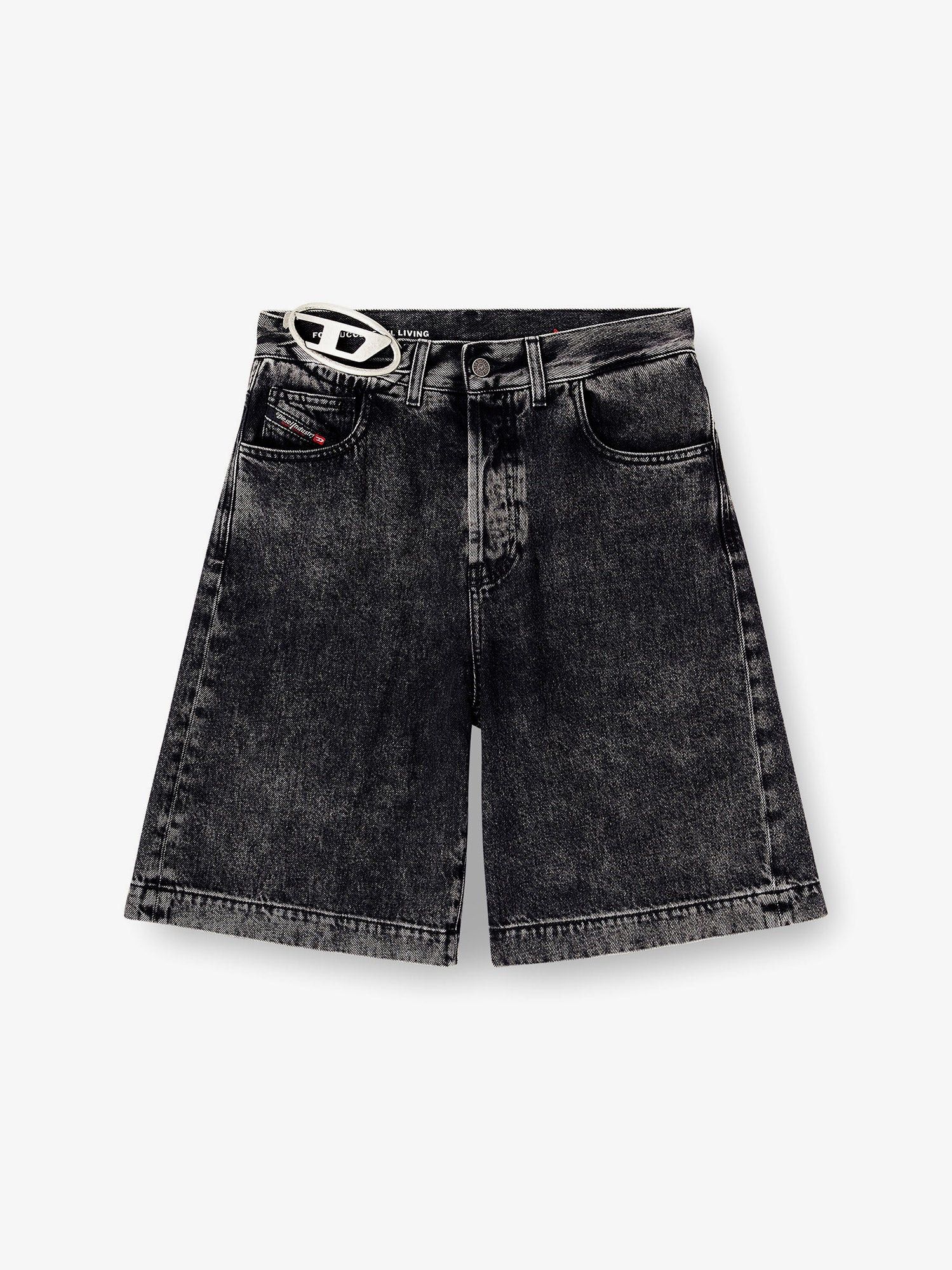Diesel De-Sire-Short- S2 Black Denim Bermuda Shorts Size 28" / US 6 / IT 42 - 1 Thumbnail