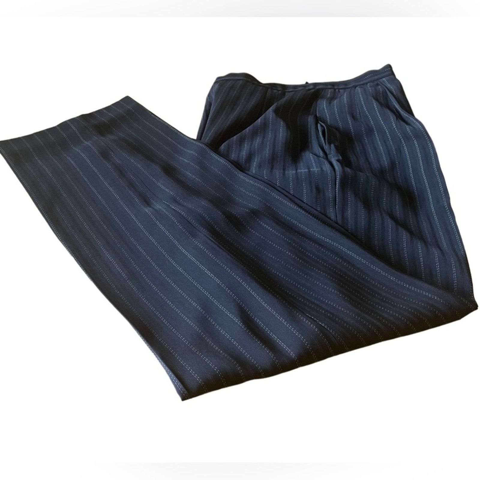 Worthington Worthington lined 2-piece blue and white pantsuit, size 10 Size L / US 10 / IT 46 - 1 Thumbnail