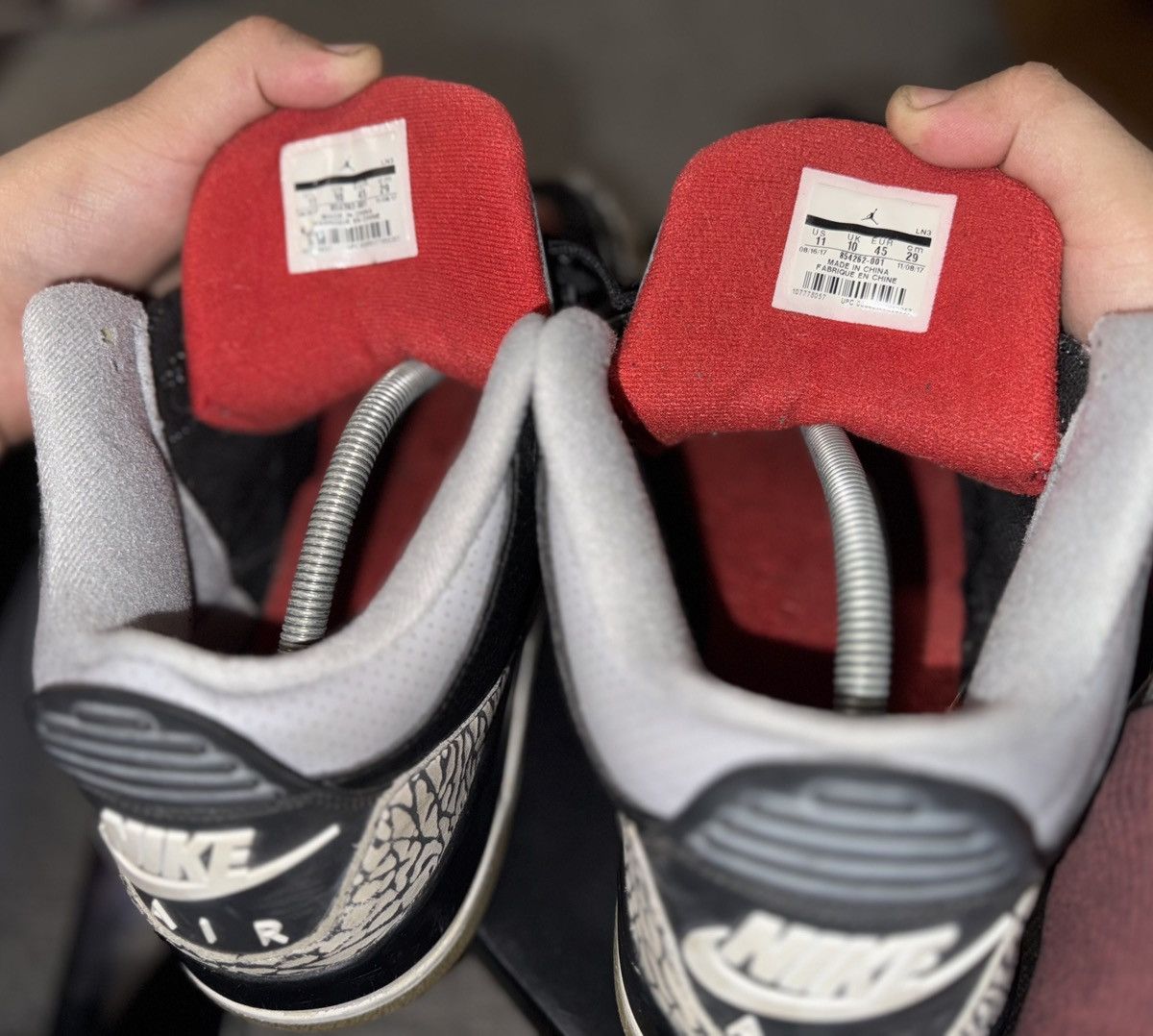 Jordan Brand Jordan 3 black cement Size US 11 / EU 44 - 10 Thumbnail