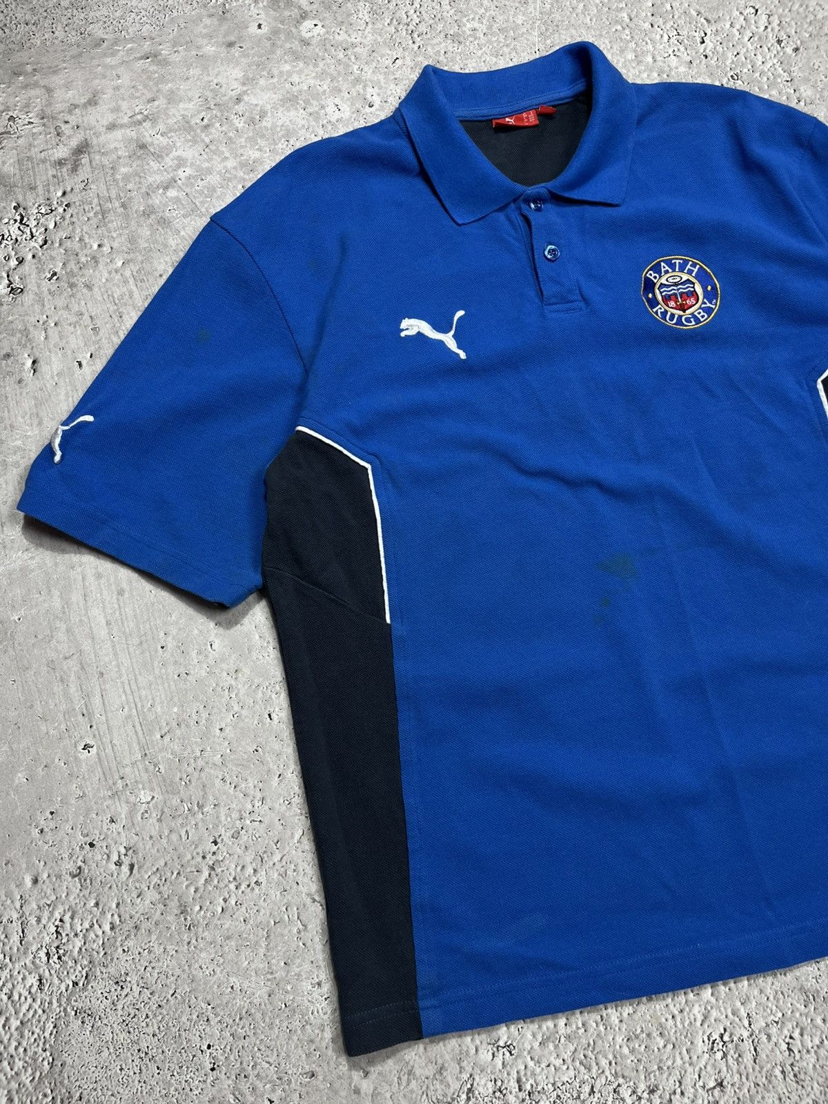 Puma Puma Bath Rugby Polo Shirt Blue Men Size L Sports Jersey Tee Size US L / EU 52-54 / 3 - 3 Thumbnail