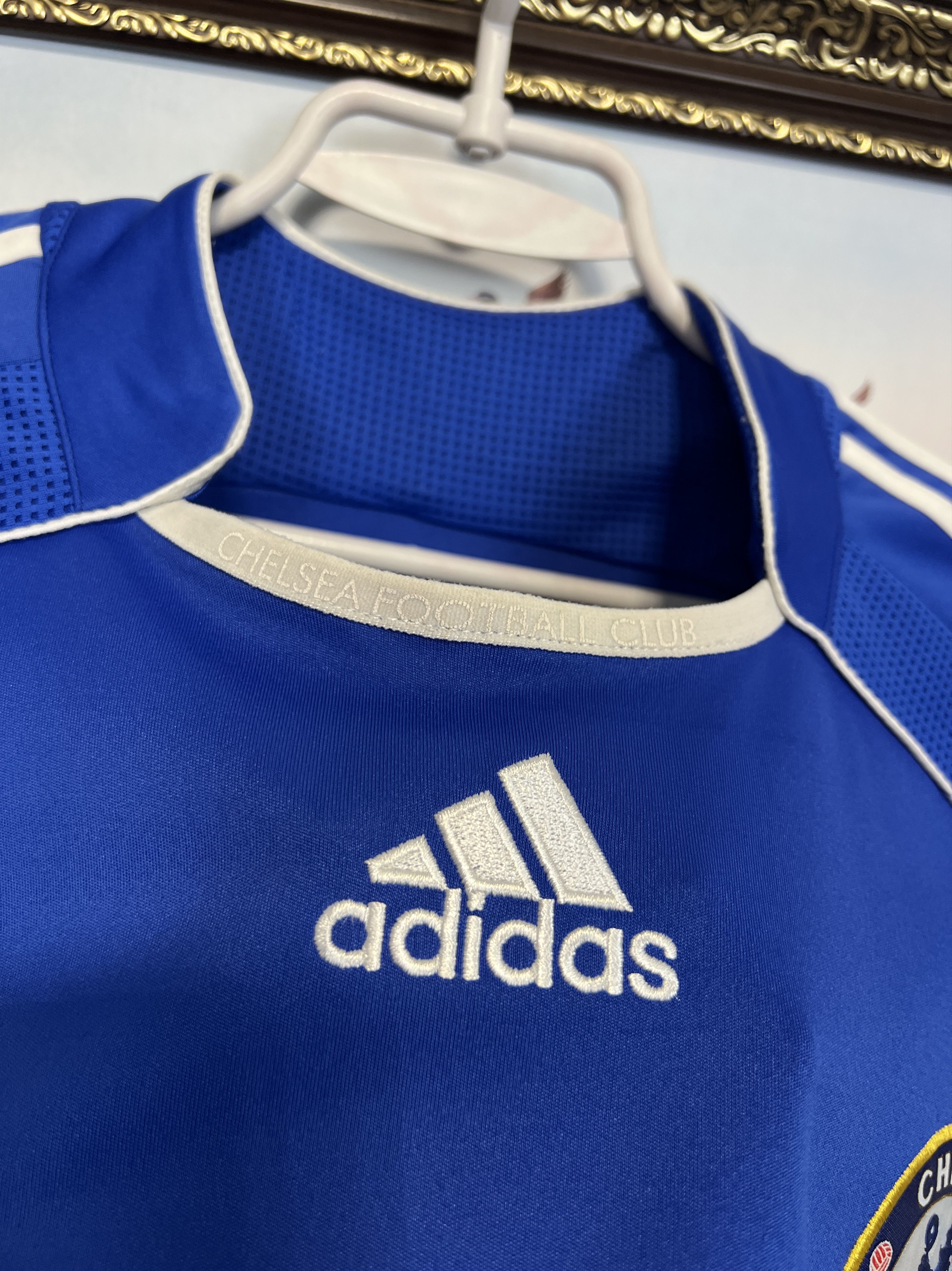 Adidas Chelsea Home football shirt 2006 Soccer Adidas Jersey Trikot Size US L / EU 52-54 / 3 - 6 Thumbnail