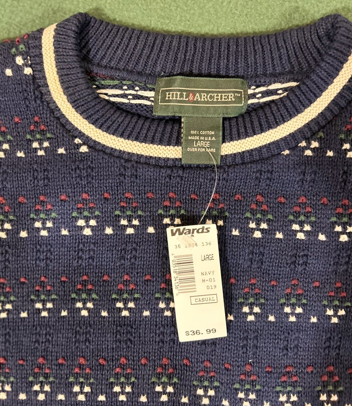 Other 90s Deadstock Hill & Archer Knit Sweater Size US L / EU 52-54 / 3 - 2 Thumbnail