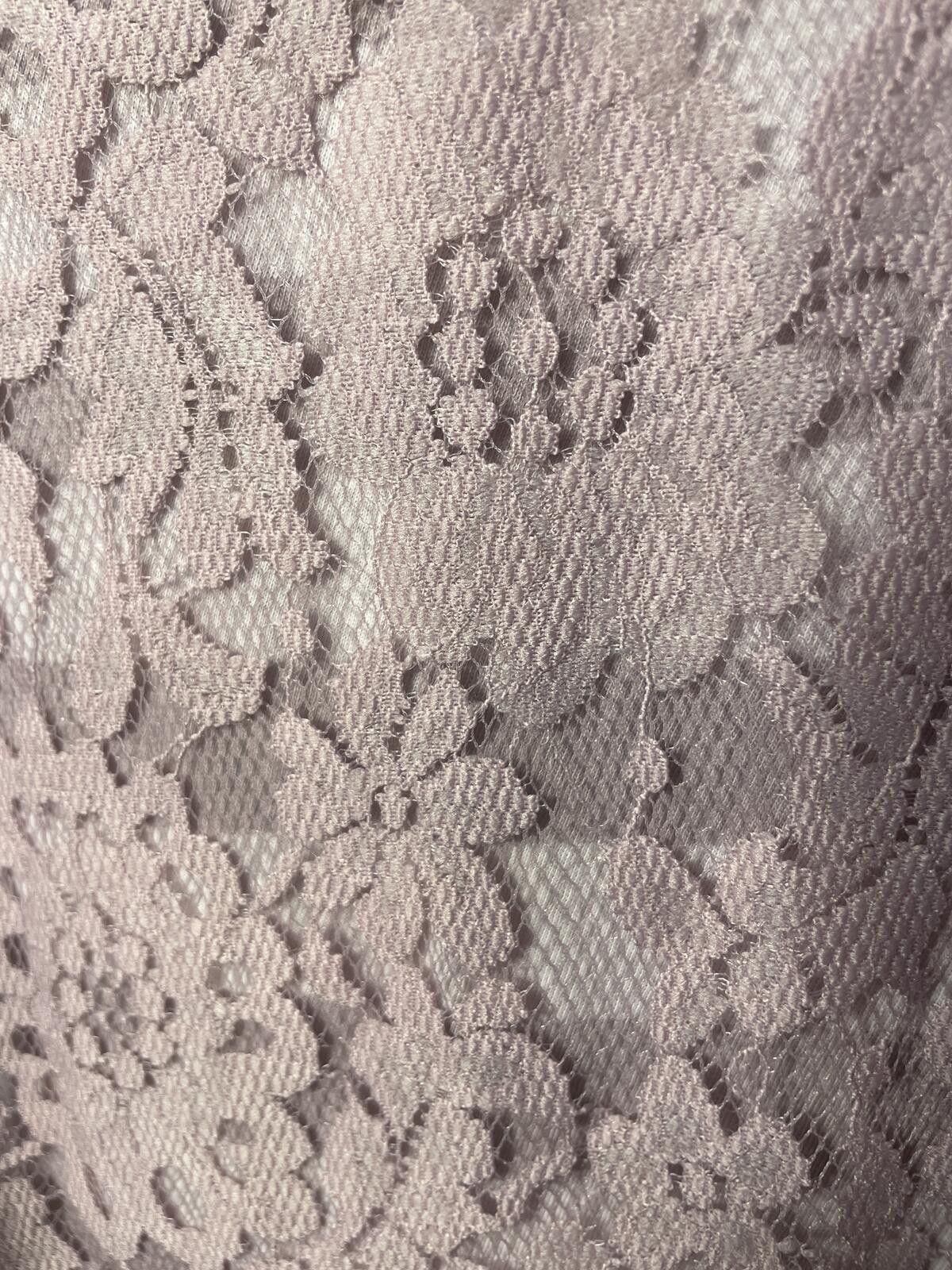 Other LOFT Lace Front Top Women's XL Purple Floral Striped Size XL / US 12-14 / IT 48-50 - 5 Thumbnail