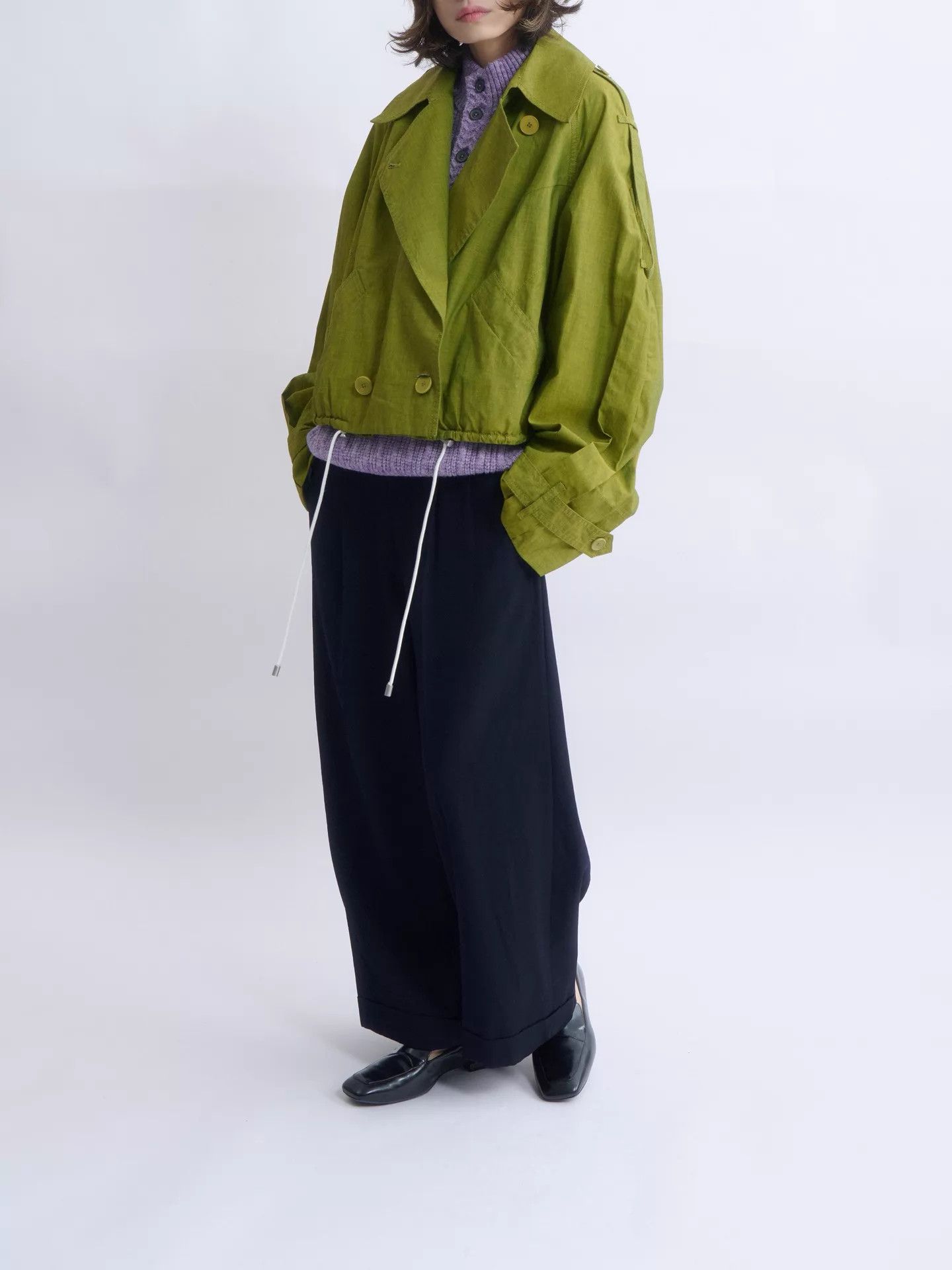 Christian Wijnants Christian Wijnants moss green boxy short jacket Size XS / US 0-2 / IT 36-38 - 5 Thumbnail