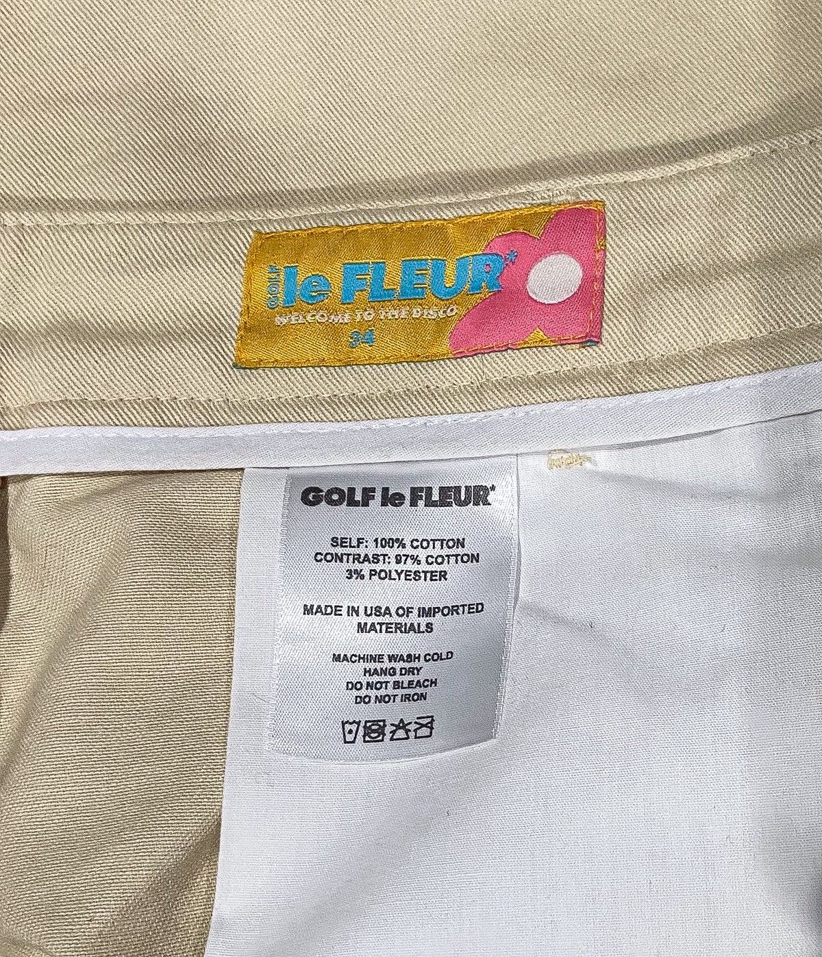Golf le Fleur Golf Le Fleur Double Pleated Shorts Khaki Size US 34 / EU 50 - 6 Thumbnail