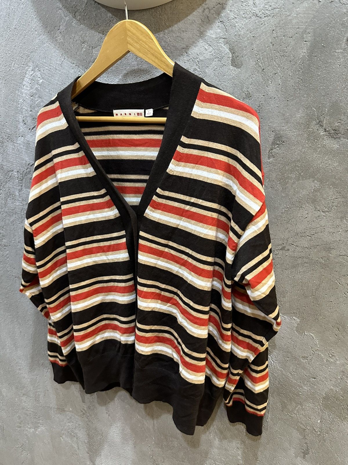 Marni Marni Knitted Stripes Cardigan Size US L / EU 52-54 / 3 - 5 Thumbnail