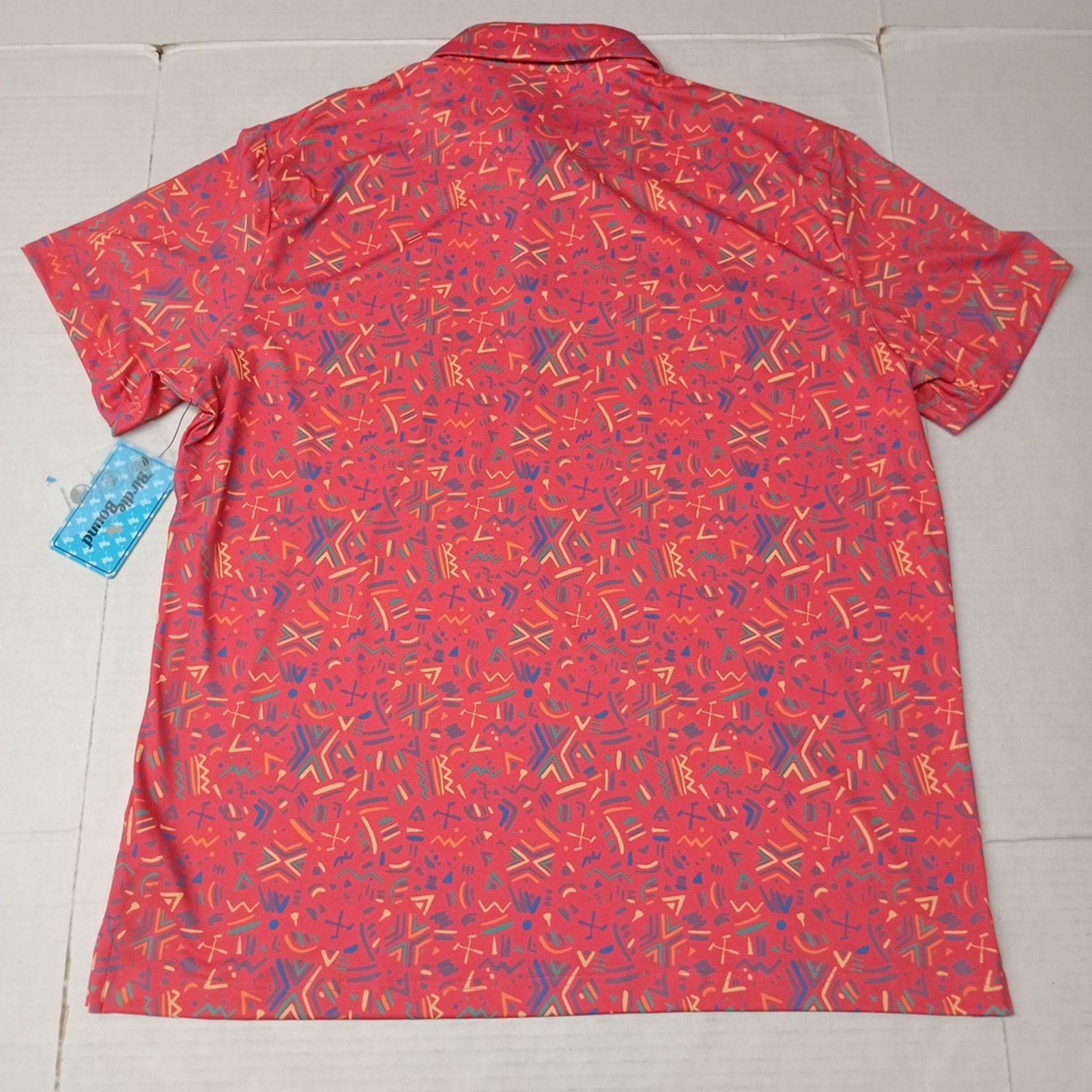 Other Birdie Bound Golf Polo Shirt Men's L Coral Comfort Stretch Size US L / EU 52-54 / 3 - 7 Thumbnail