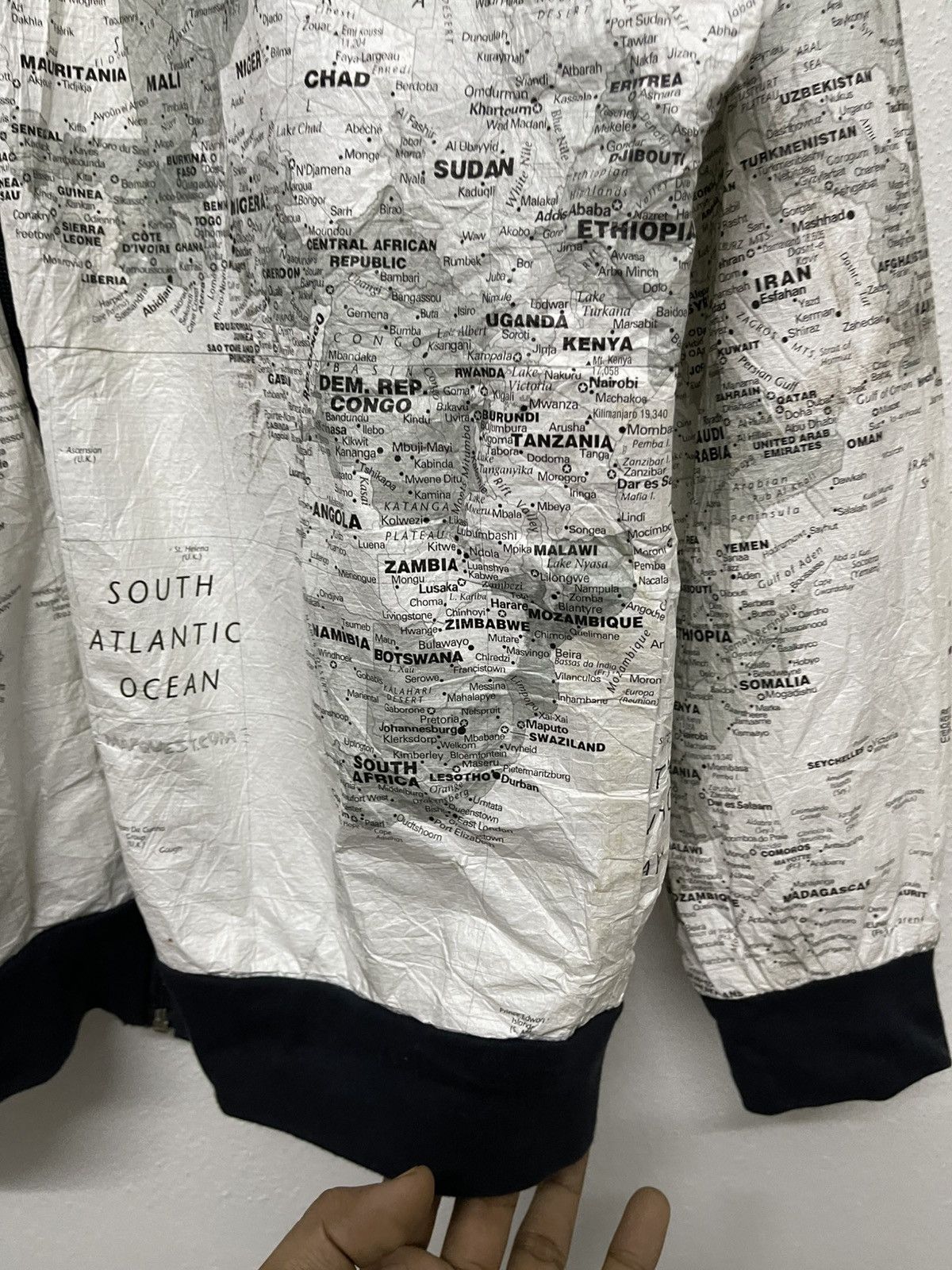 Other 90s KURT COBAIN STYLE MAPS JACKET BY LESLIE JORDAN Size US S / EU 44-46 / 1 - 8 Thumbnail