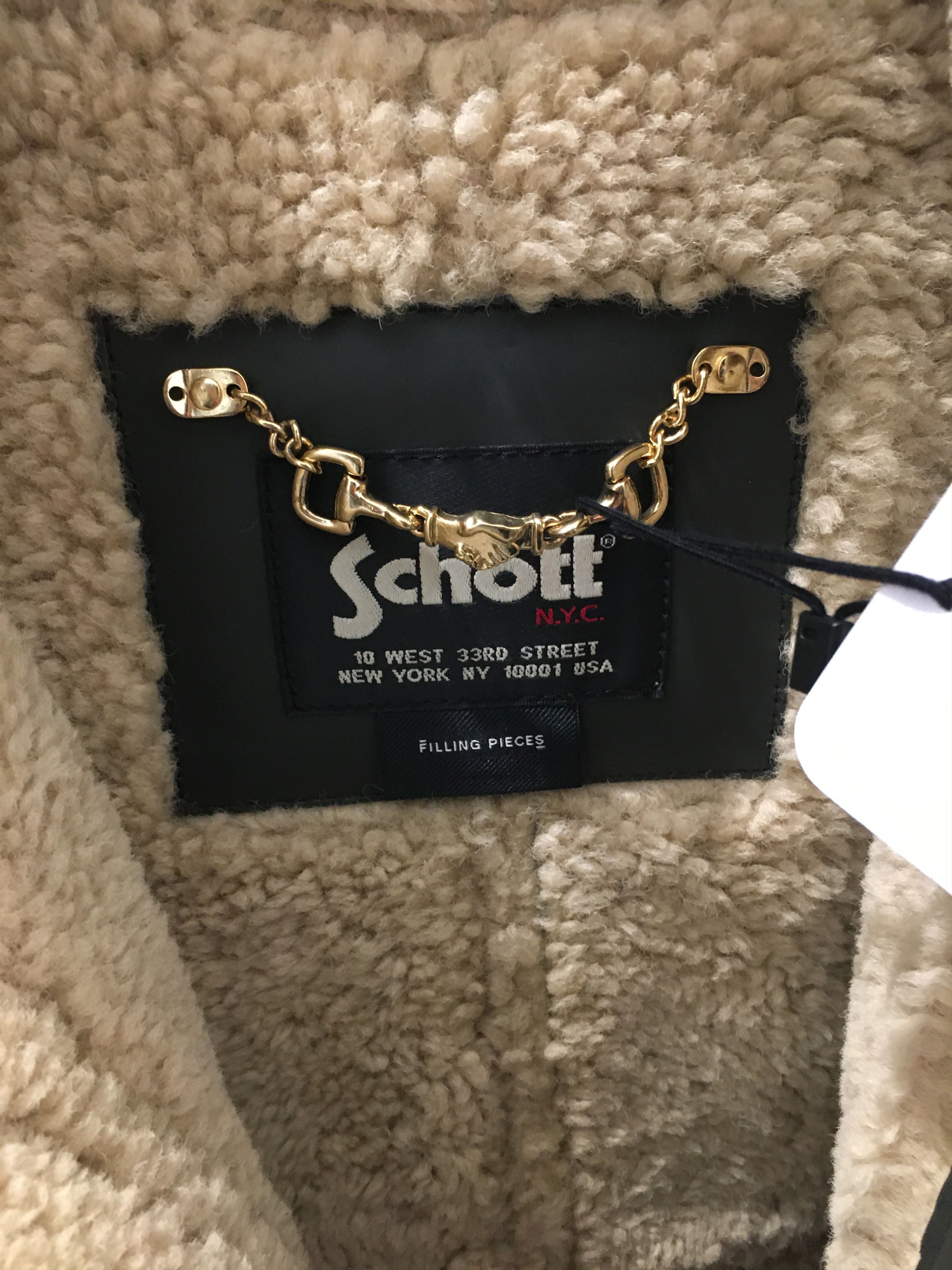 Filling Pieces × Schott Schott for Filling Pieces Studio Shearling Jacket Size US M / EU 48-50 / 2 - 13 Thumbnail