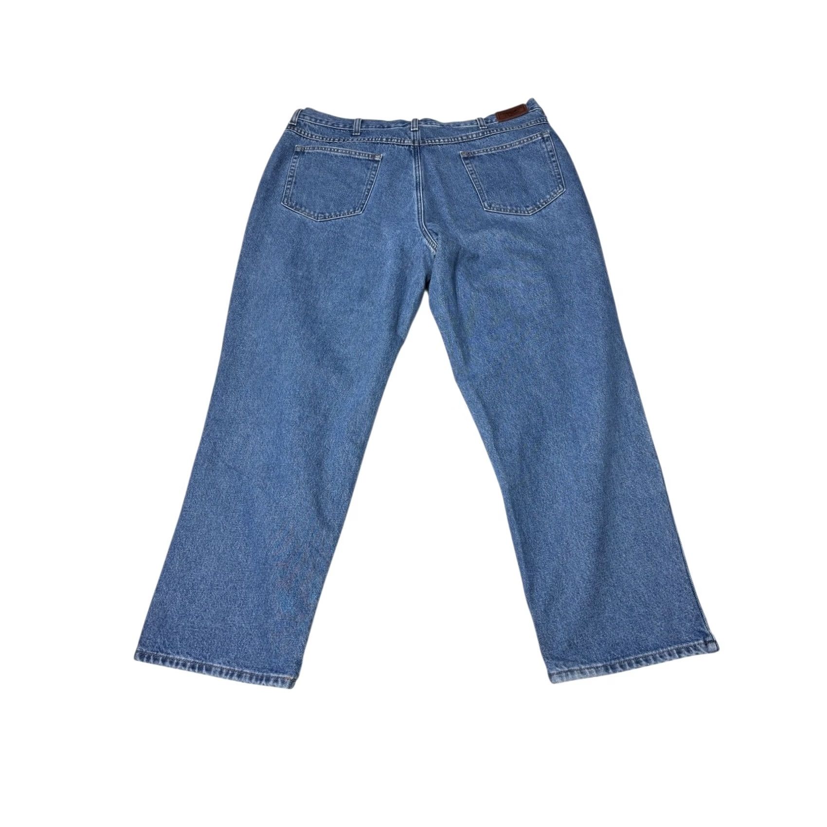 Denime Vintage LL Bean Natural Fit Jeans 42x30 Blue Plaid Lined Denim Men's Size US 42 / EU 58 - 6 Thumbnail