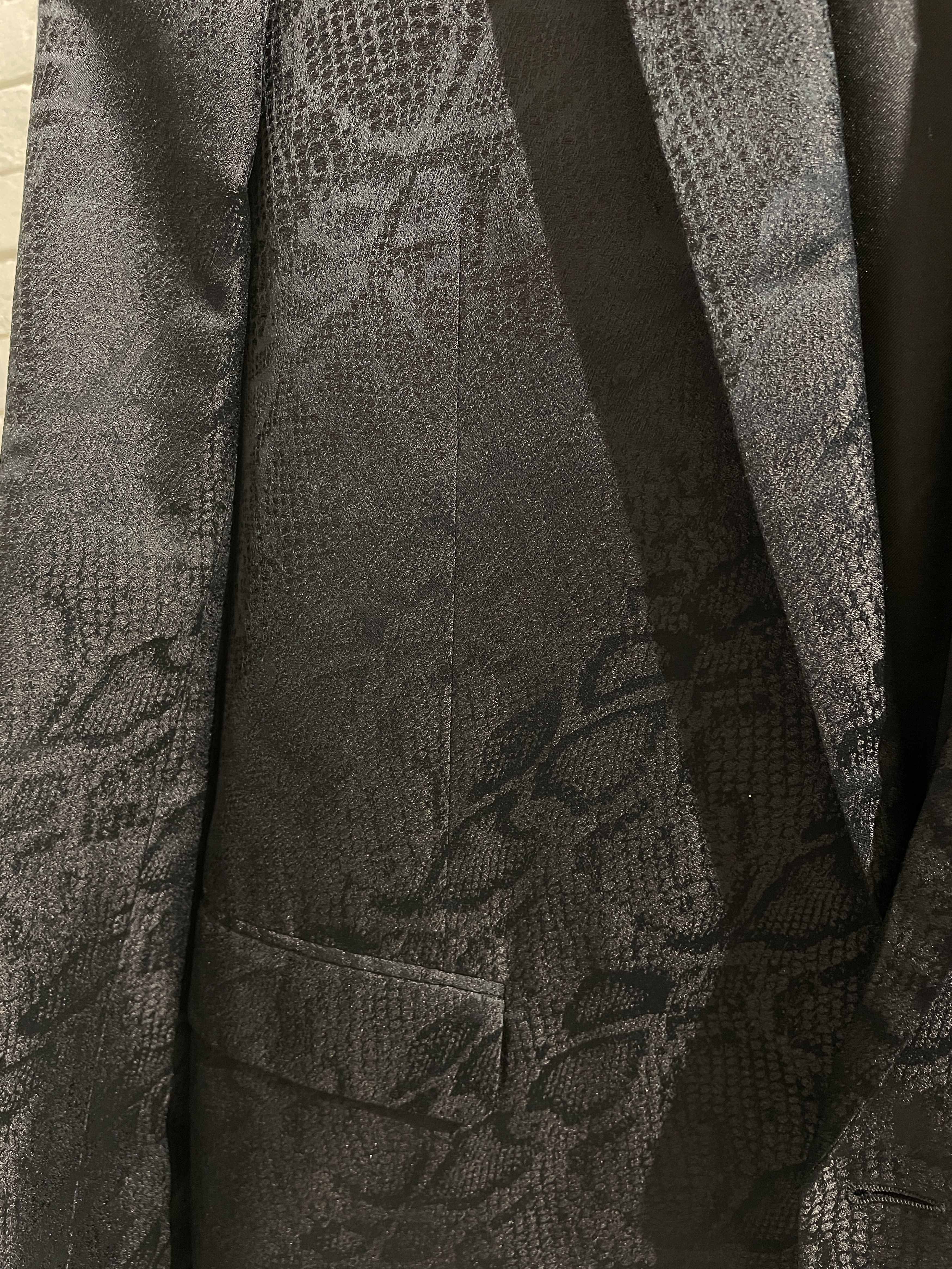 Saint Laurent Paris SS16 python silk snakeskin blazer Size 40R - 2 Thumbnail