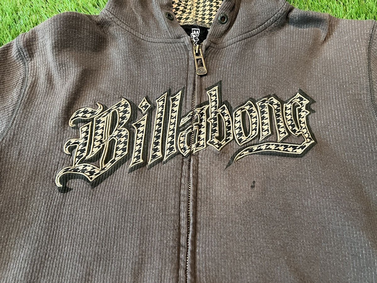 Billabong Vintage Brown Y2K Billabong Zip Up Embroidered Logo Hoodie Size US L / EU 52-54 / 3 - 3 Thumbnail
