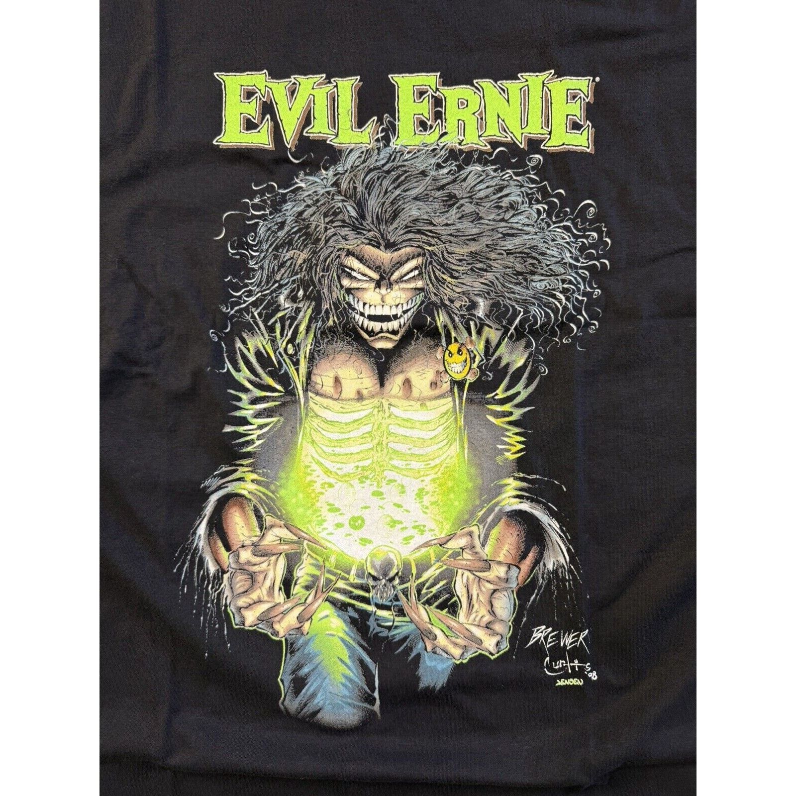 Vintage Rare Vintage Chaos Comics Evil Ernie Green Glow T Shirt AAA Size US XL / EU 56 / 4 - 3 Thumbnail