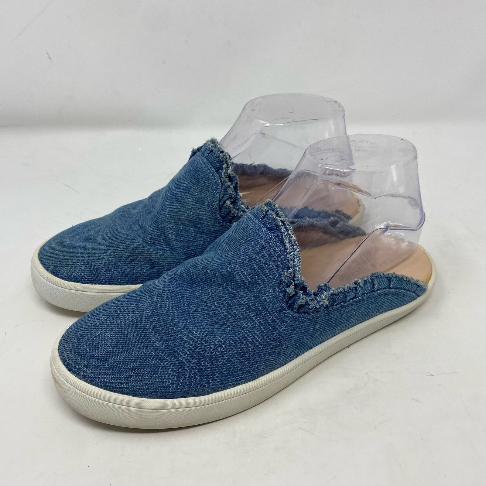 Kate Spade Kate Spade Blue Denim Liane Ruffle Slip On Womens Size 6.5 Size US 6.5 / IT 36.5 - 1 Thumbnail