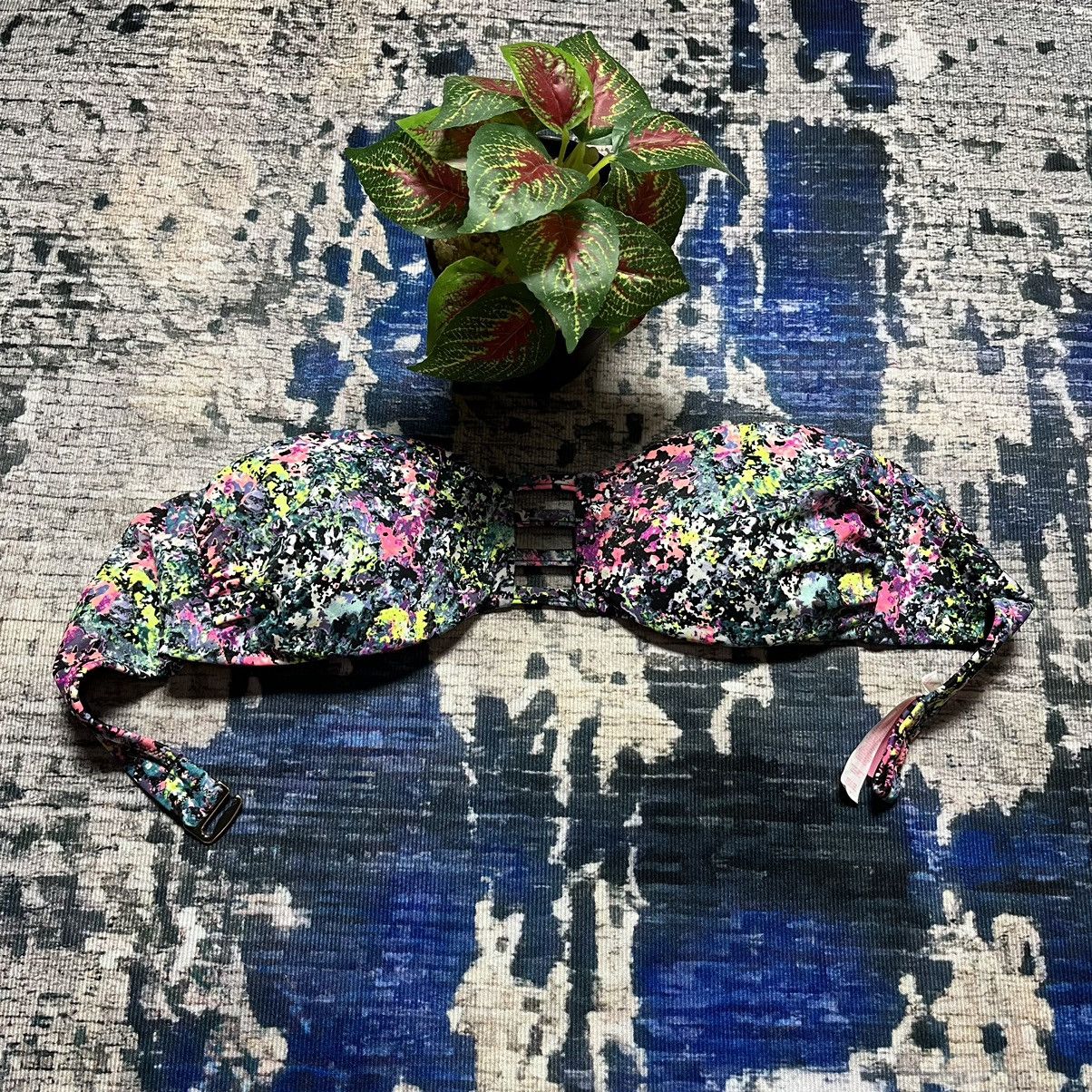 Designer × Swims × Victoria's Secret Victoria Secret Abstract Design Swim Bra Size ONE SIZE - 1 Thumbnail