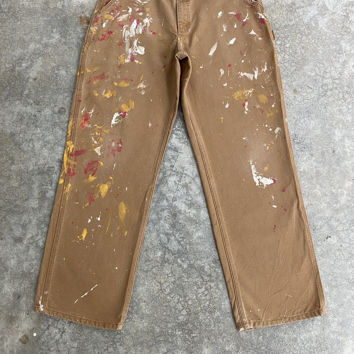 Carhartt Vintage Carhartt Tan Splatter Painter Workwear Pants Size US 33 - 5 Thumbnail