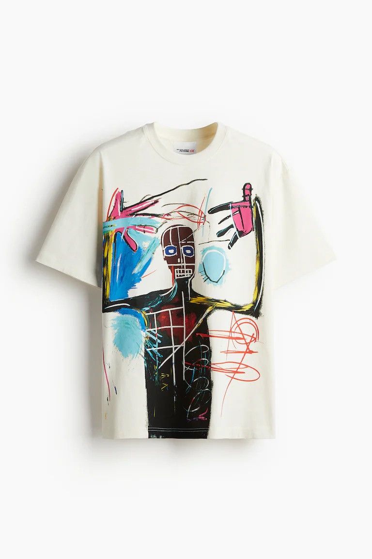 H&M × Jean-Michel Basquiat × Who Decides War WHO DECIDES WAR x BASQUIAT x H&M RELAXED FIT COTTON T-SHIRT Size US XL / EU 56 / 4 - 2 Thumbnail