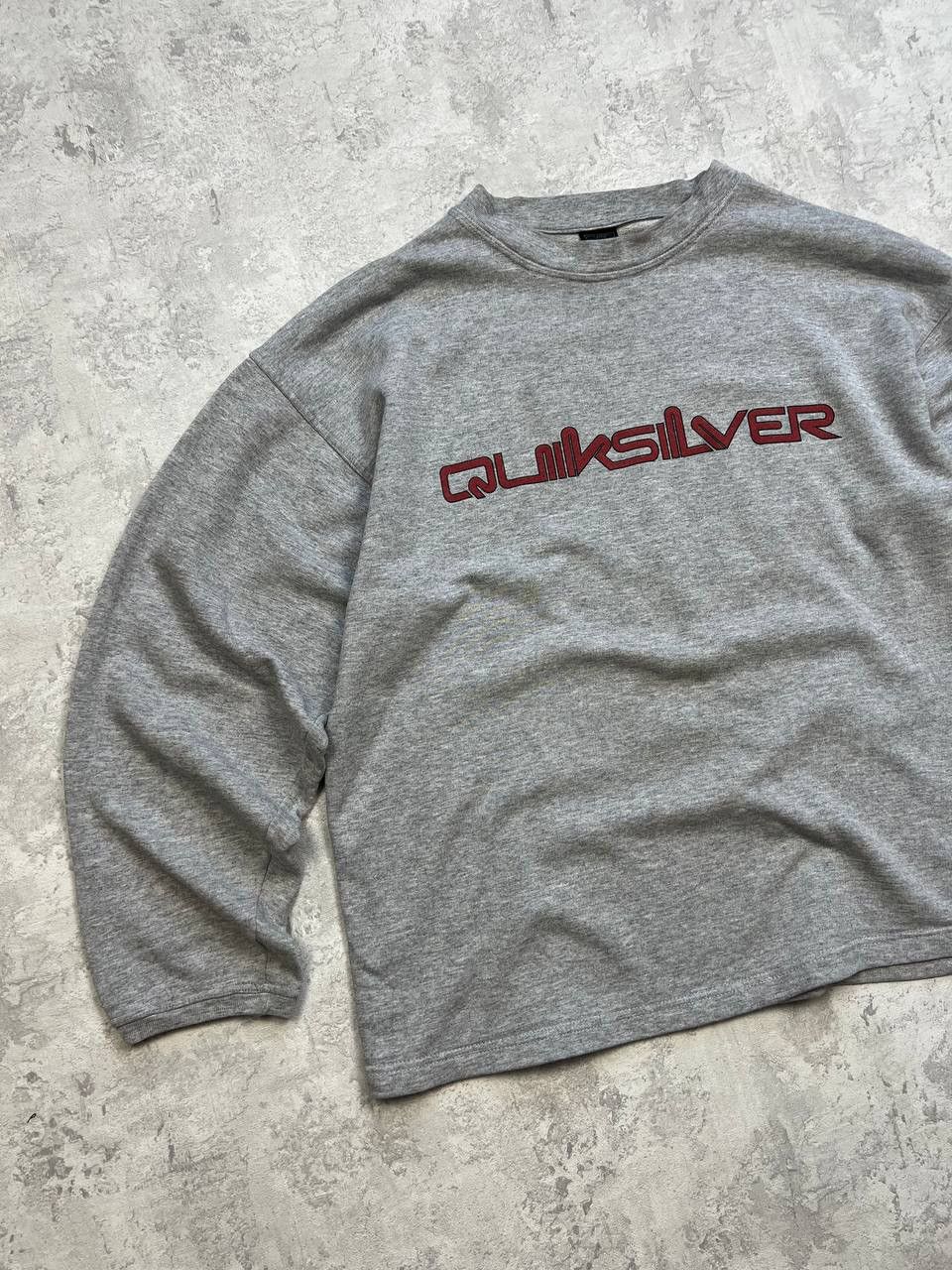 Quiksilver Vintage Quiksilver Gray Sweatshirt Big Logo Size US XL / EU 56 / 4 - 2 Thumbnail