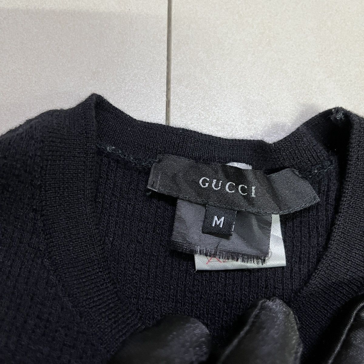 Gucci × Japanese Brand × Vintage Vintage Gucci Knit Longsleeve Shirt Size S / US 4 / IT 40 - 4 Thumbnail