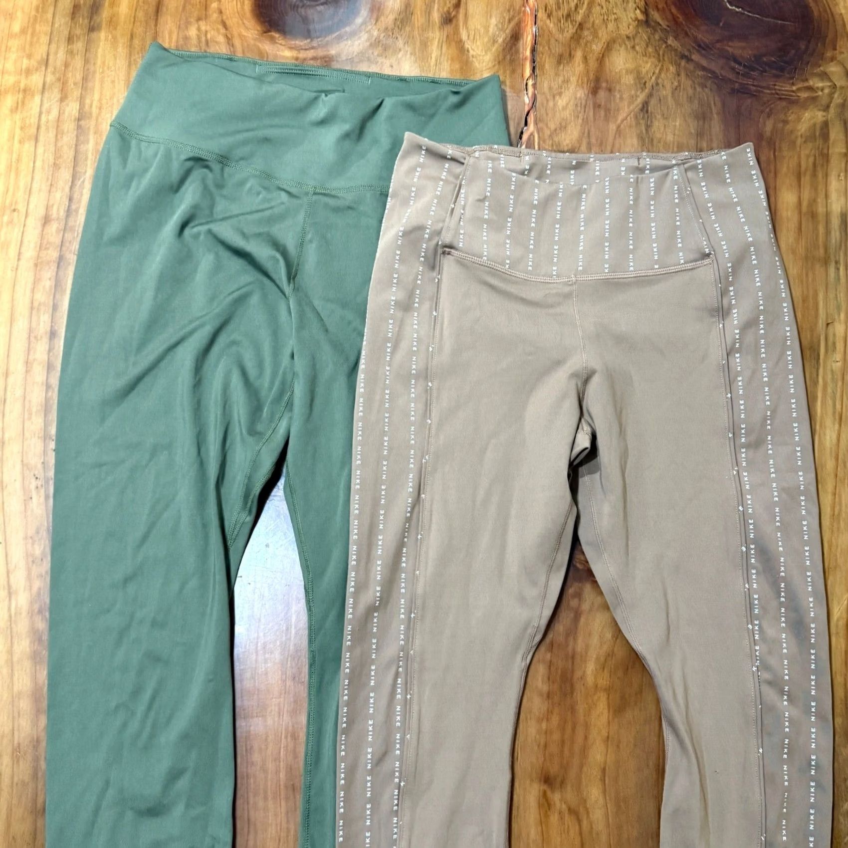 Nike Nike Womens Leggings Regular Size Brown Lot Of 2 DD0252 DD4694 Dri-Fit Athletic I3-1 Size 32" / US 10 / IT 46 - 2 Thumbnail