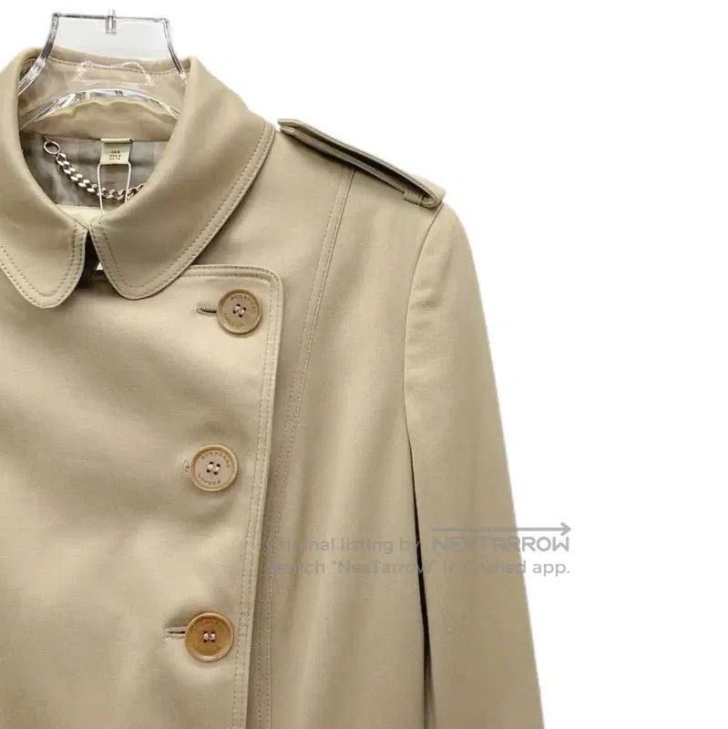 Burberry Burberry Khaki Cotton Women's Trench Coat. Size S / US 4 / IT 40 - 4 Thumbnail