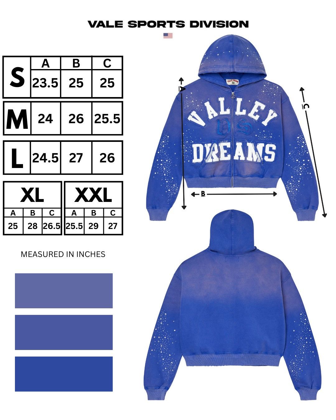 Vale Vale Sapphire Classico Zip Hoodie Size US S / EU 44-46 / 1 - 6 Thumbnail