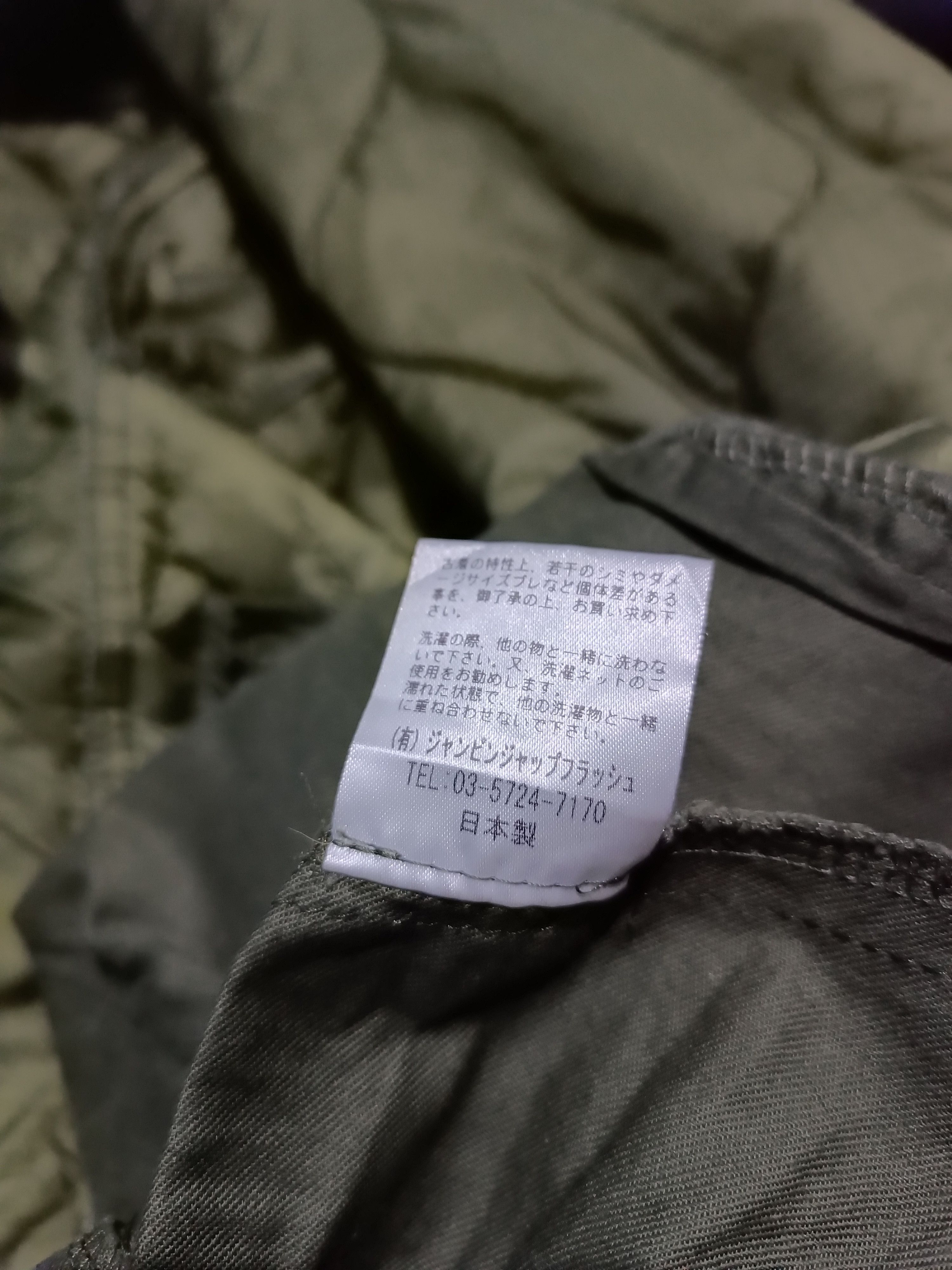 Japanese Brand × Vintage Remake Costum Linen M65 H Ash Quilted Coat In Khaki Size US M / EU 48-50 / 2 - 7 Thumbnail
