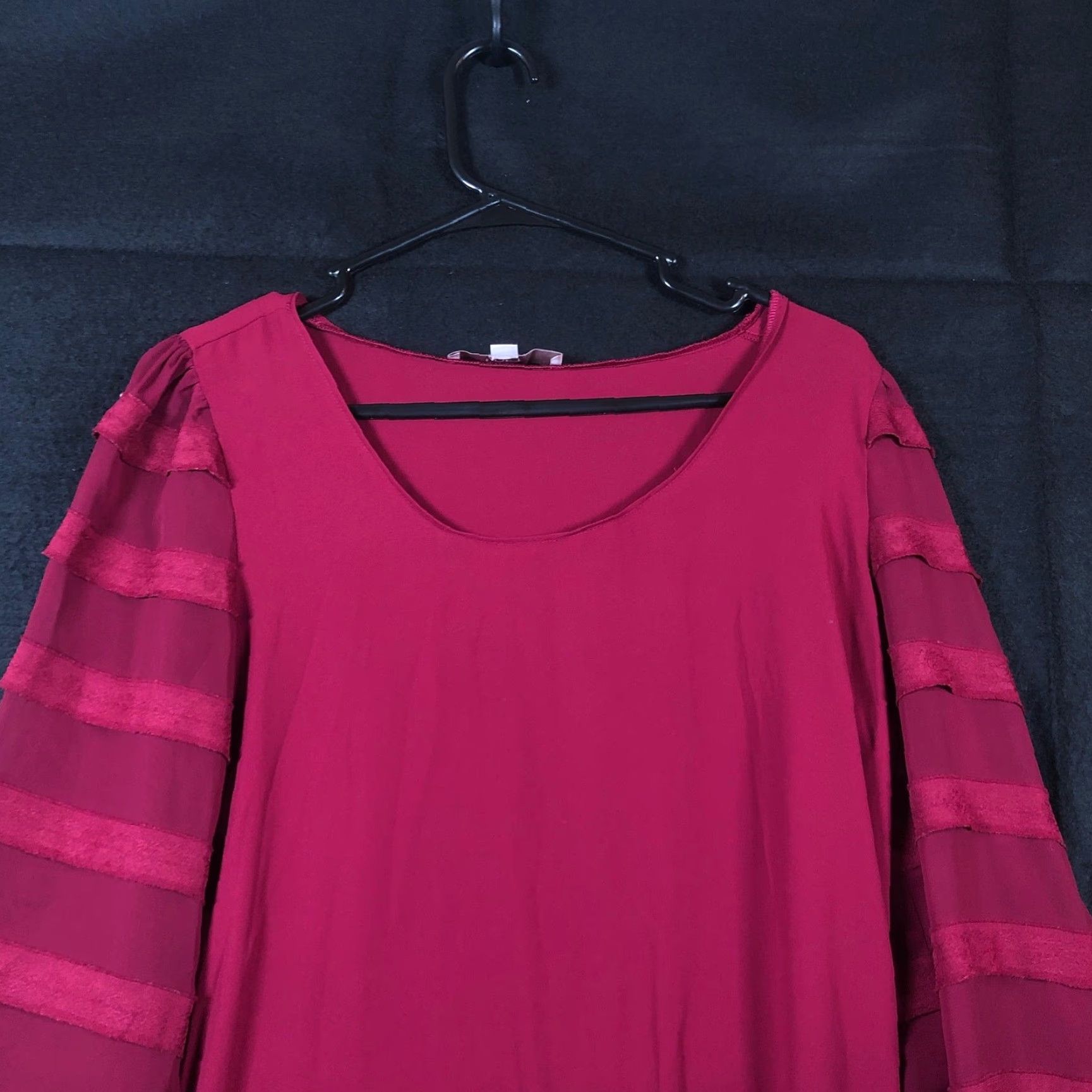 Loft LOFT Blouse Purple Long Sleeve Round Neck Stretch Small Womens Shirt Regular Size S / US 4 / IT 40 - 2 Thumbnail