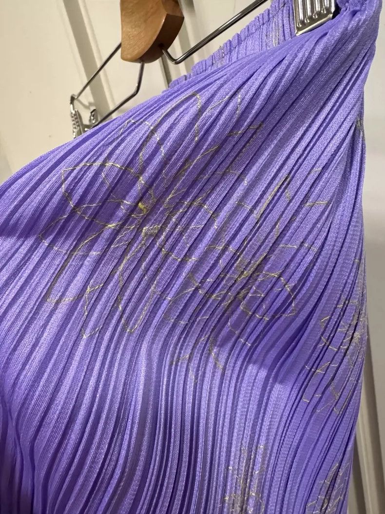 Issey Miyake Issey Miyake size:1 Purple pleated skirt Size 42" / US 20 - 5 Thumbnail