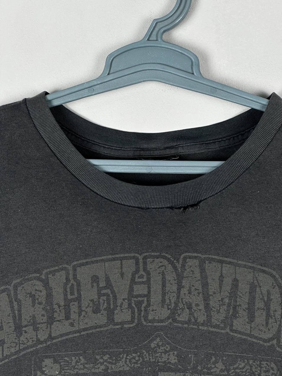 Harley Davidson Vintage Harley Davidson T Shirt Faded Black Biker USA Size US L / EU 52-54 / 3 - 6 Thumbnail
