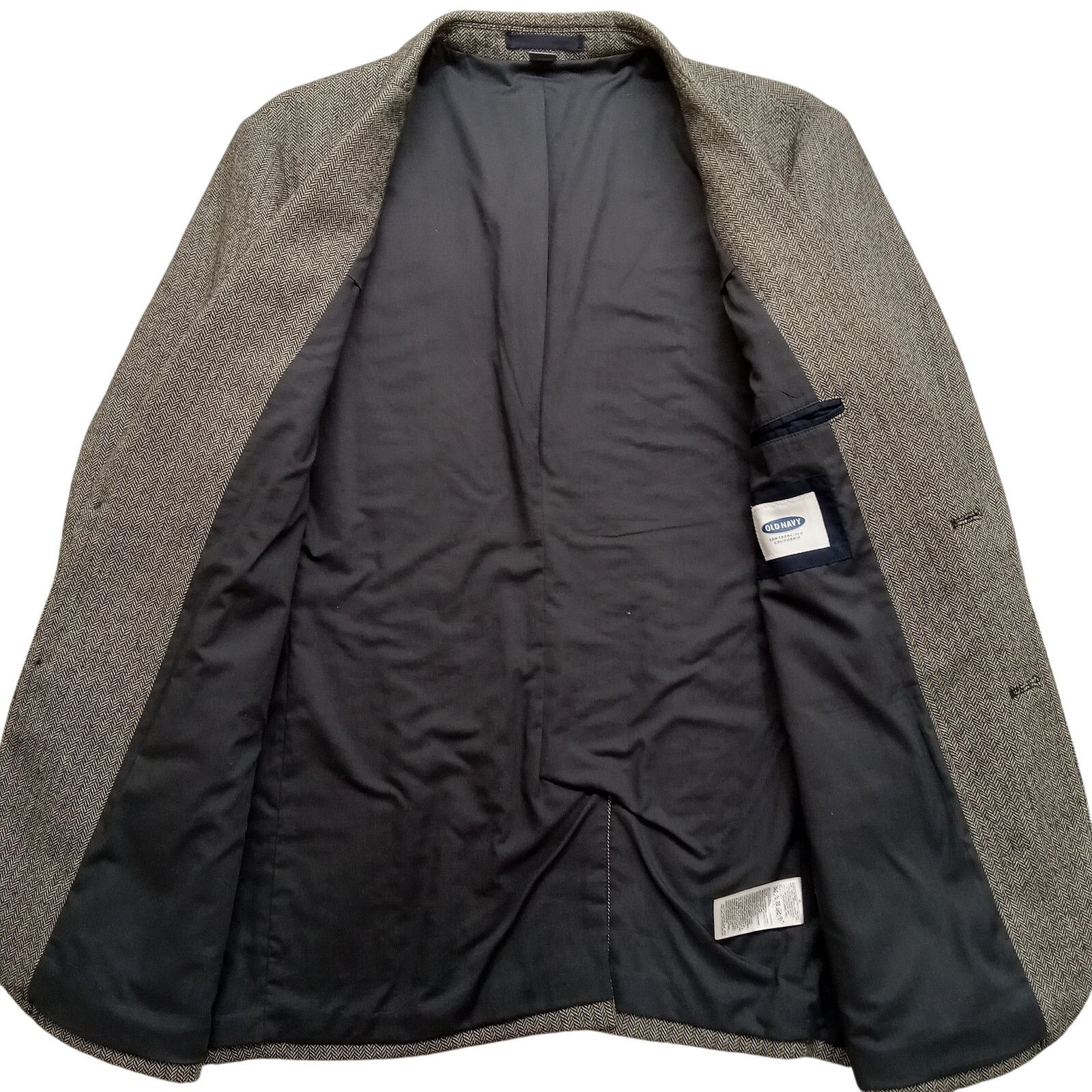 Old Navy Old Navy Blazer Suit Jacket Mens M Grey 2 Button Lined Size 36R - 2 Thumbnail