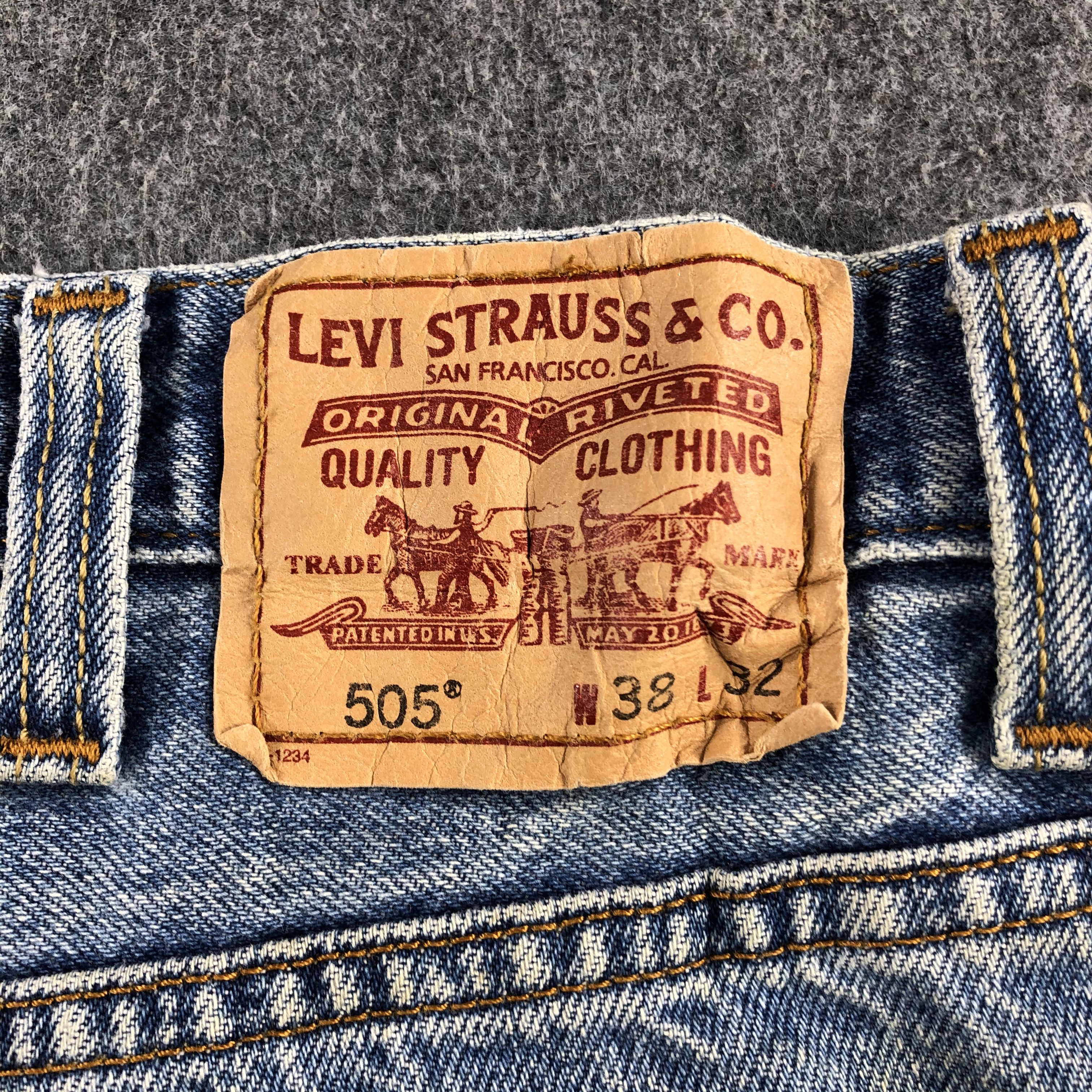Levi's Vintage Blue Wash Levis 505 Jeans-J2112 Size US 38 / EU 54 - 5 Thumbnail