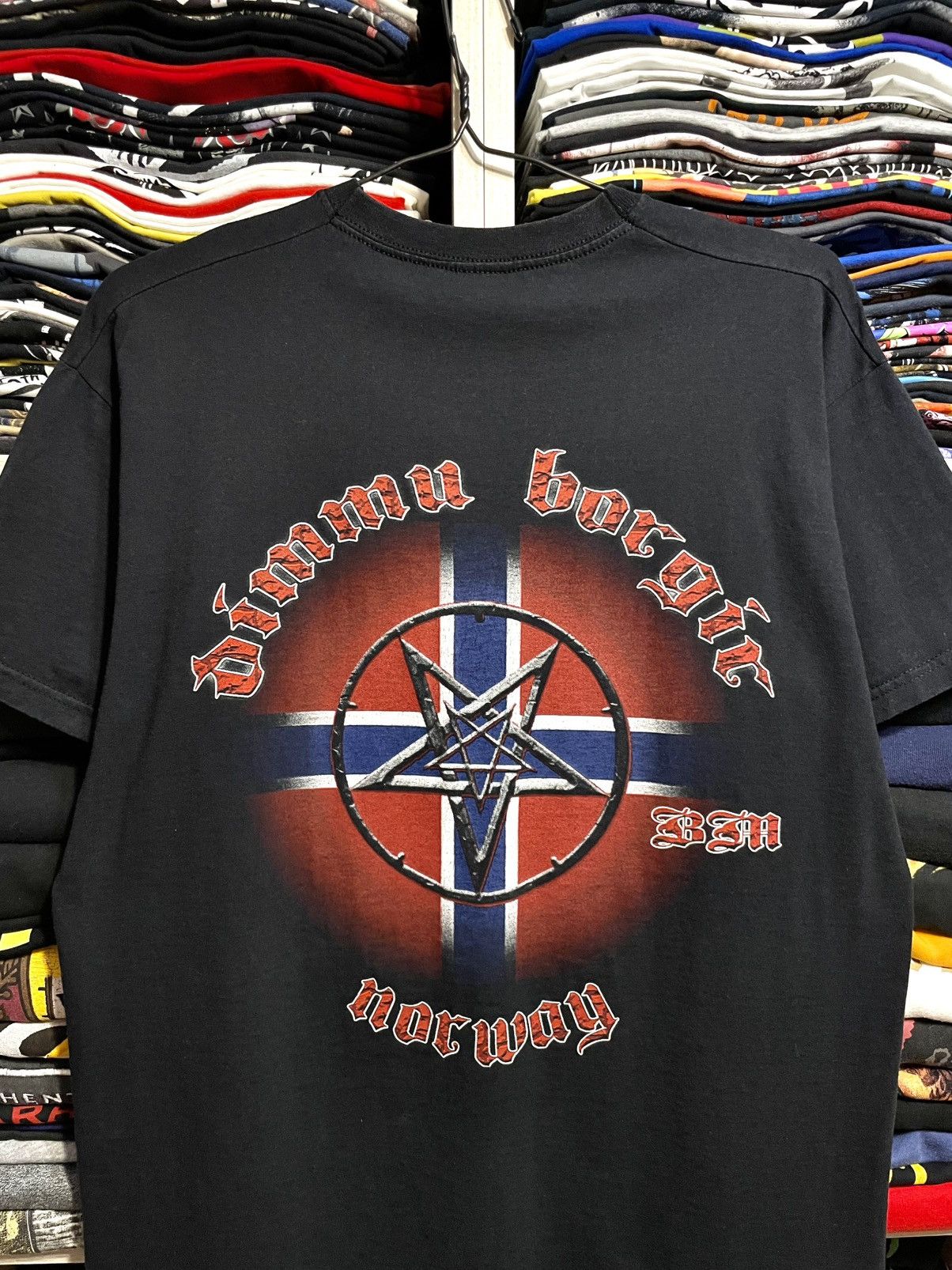 Band Tees Vintage Y2K Dimmu Borgir Death Metal Band T-Shirt Black Size US L / EU 52-54 / 3 - 10 Thumbnail