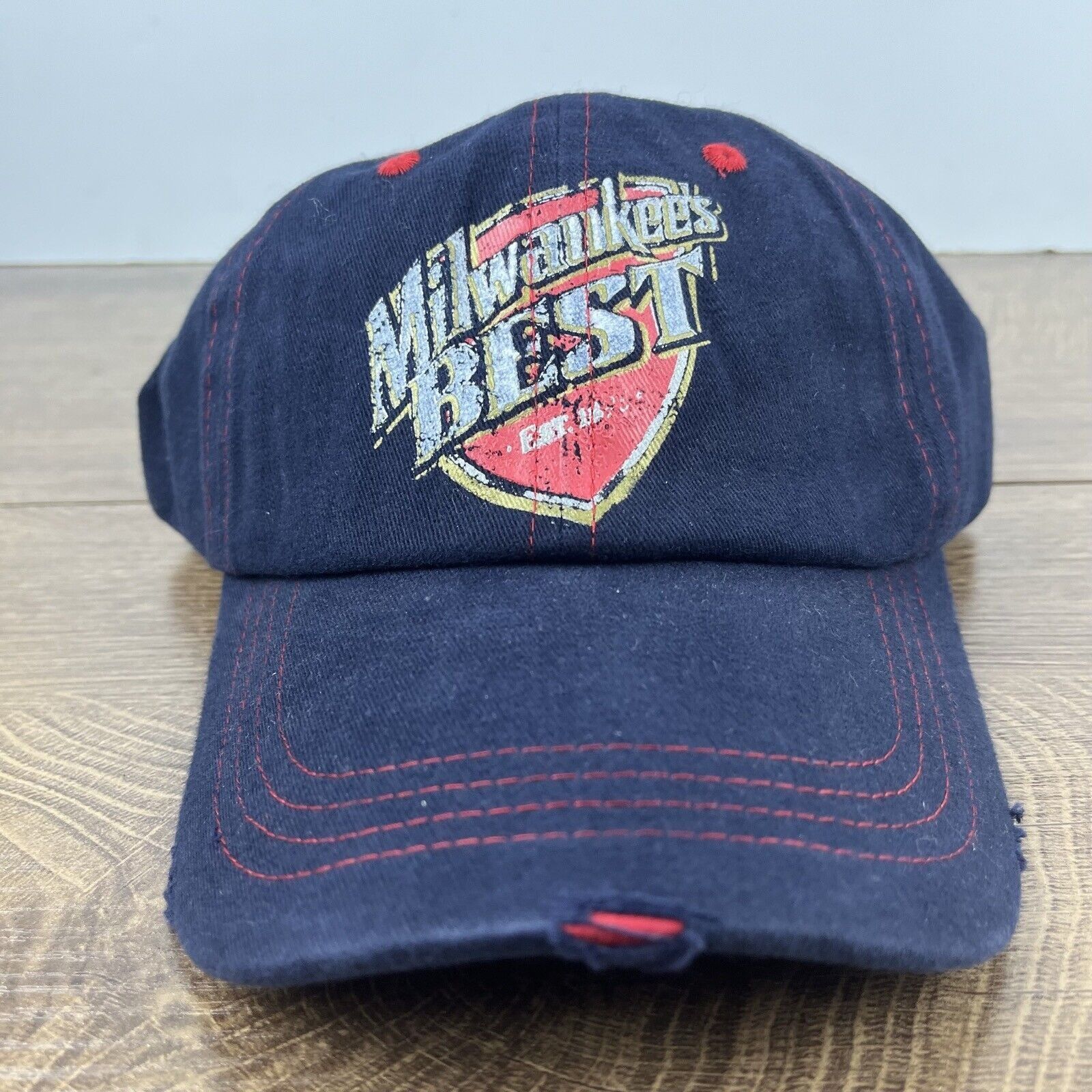 Other Milwaukees Best Blue Hat Blue Milwaukee Cap Adjustable Blue Size ONE SIZE - 2 Thumbnail