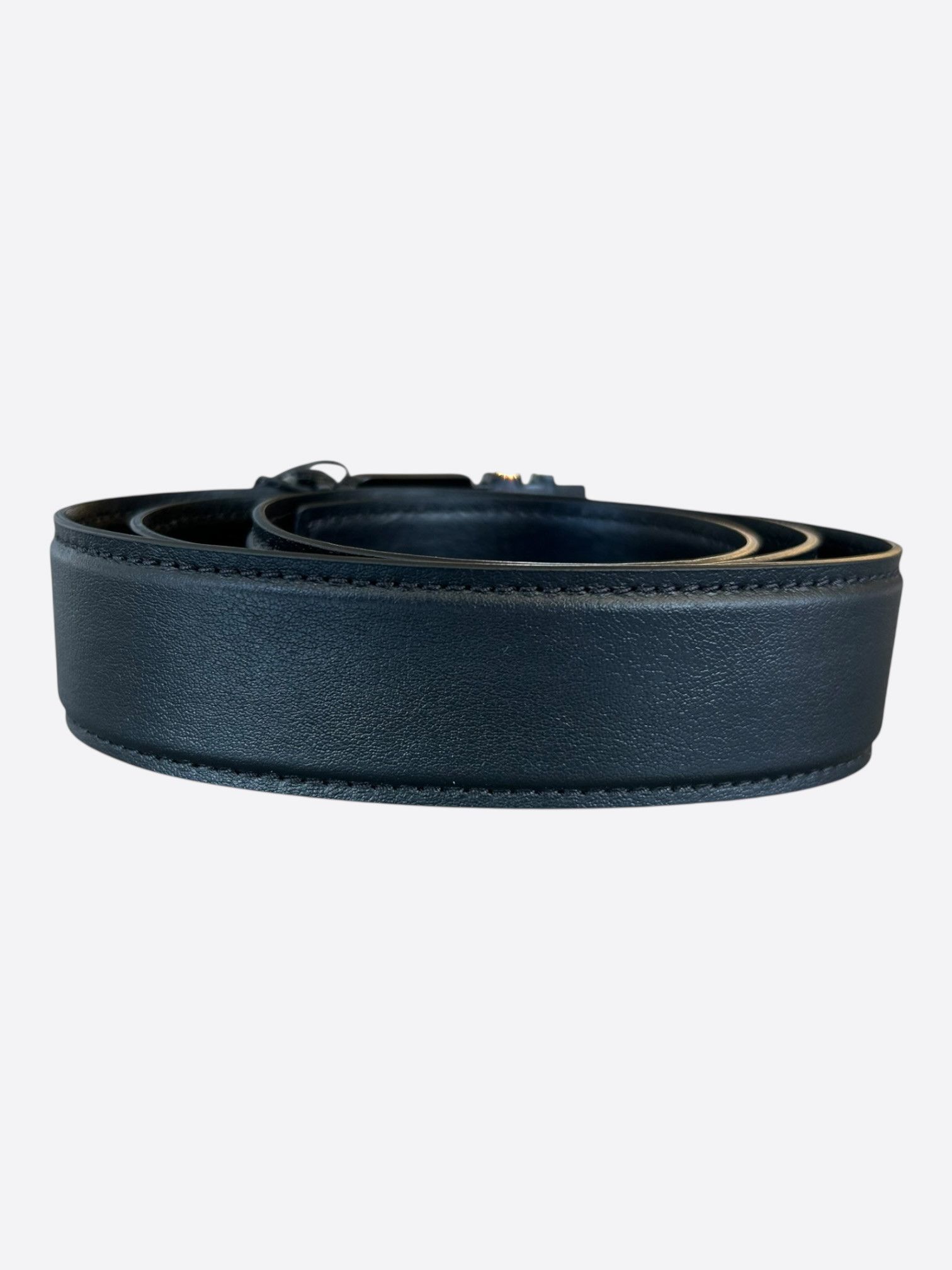 Amiri Amiri Black Core Logo Leather Belt Size 34 - 2 Thumbnail