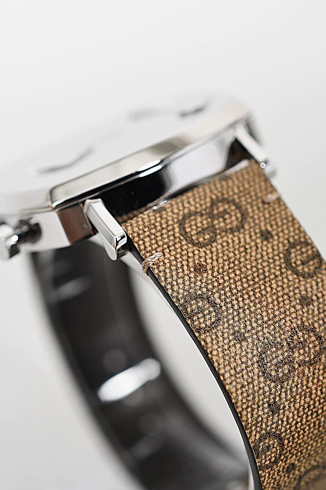Gucci Gucci Grip Stainless Steel GG Supreme Canvas Strap Watch Size ONE SIZE - 7 Thumbnail