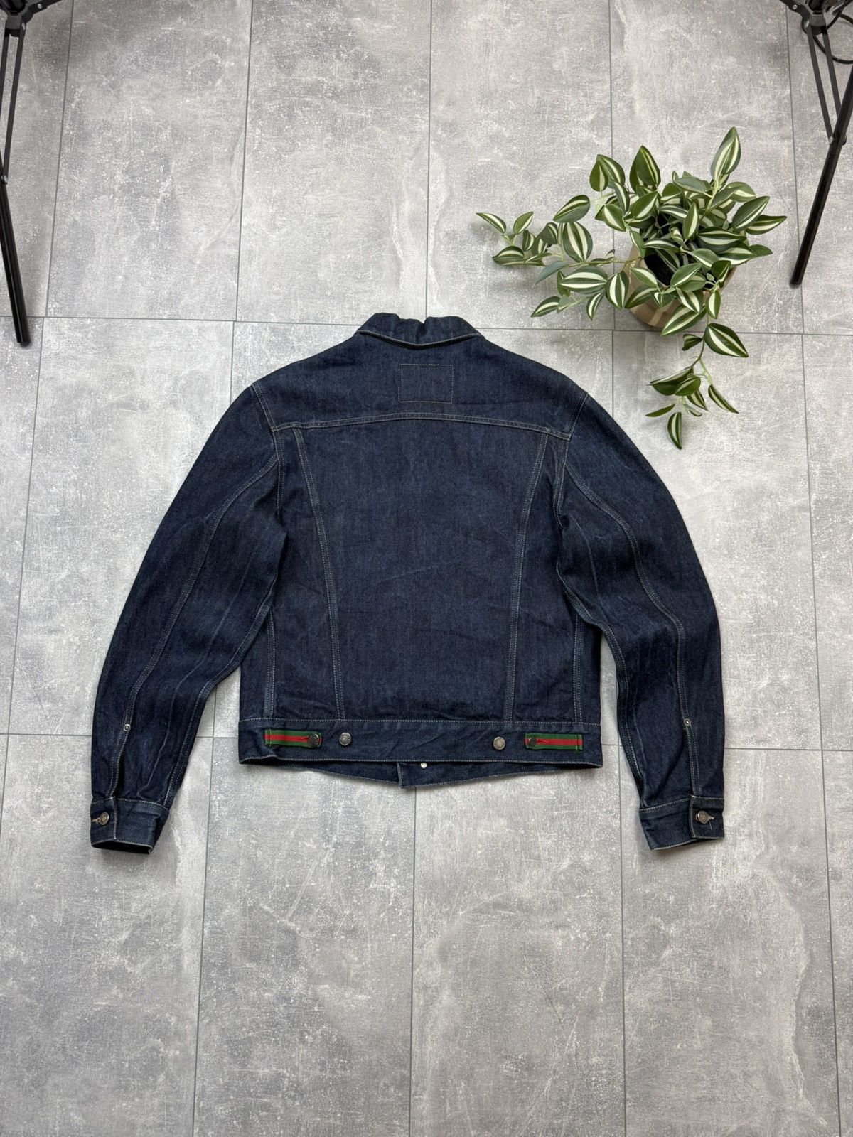 Gucci Gucci Tom Ford 00s Men’s Black Denim Jacket Black Label Size US M / EU 48-50 / 2 - 15 Thumbnail