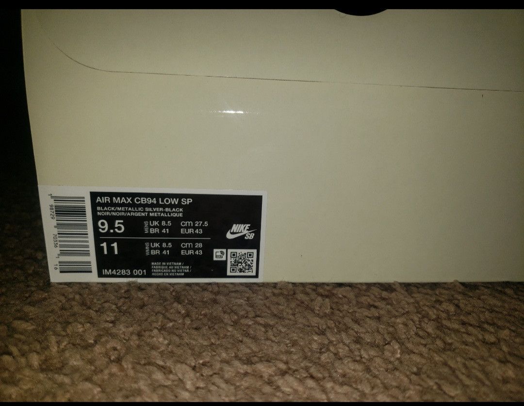 Nike × Supreme Supreme®/Nike SB Air Max 2 CB '94 Low Size US 9.5 / EU 42-43 - 5 Thumbnail