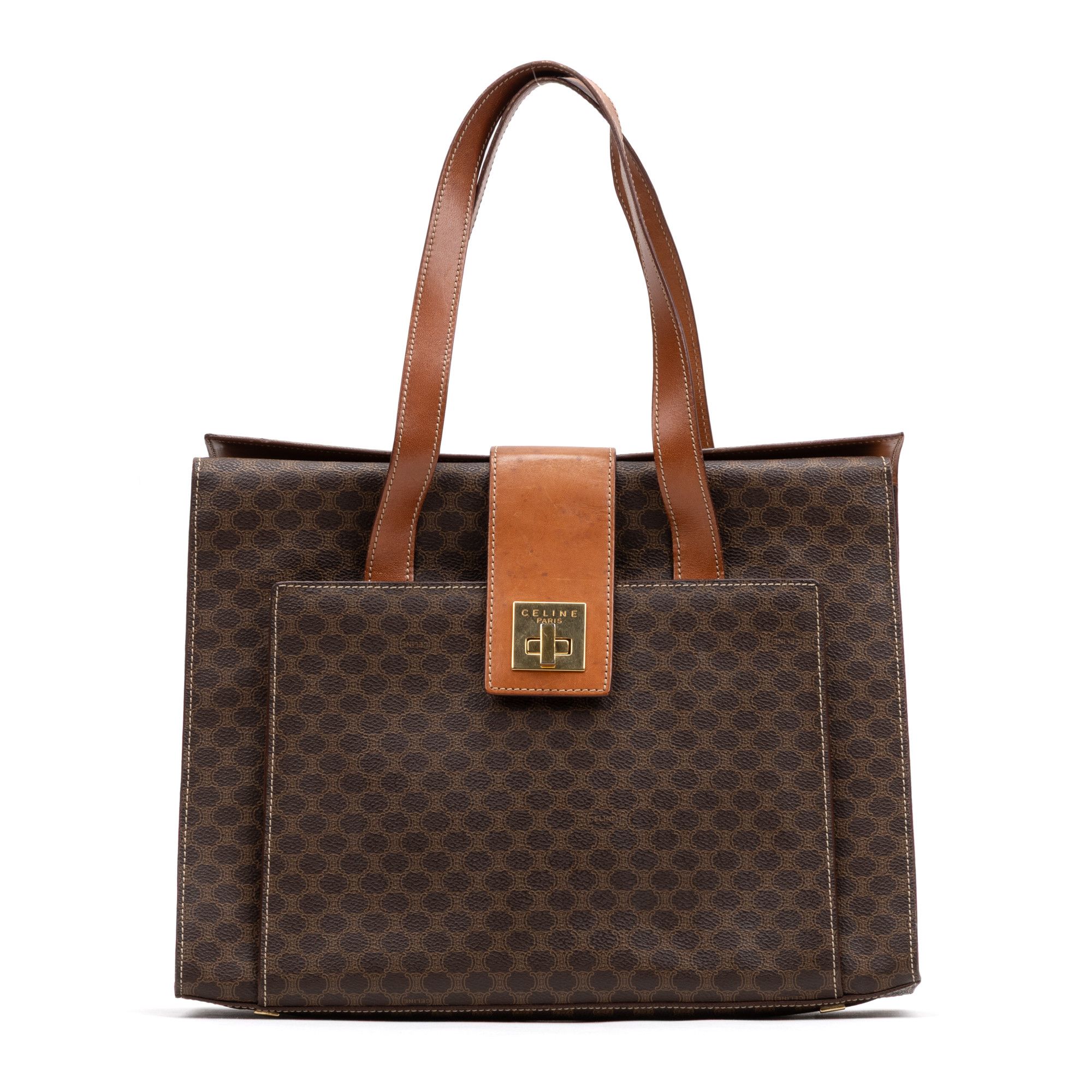 Celine Vintage Front Pocket Shopping Tote Size ONE SIZE - 1 Thumbnail