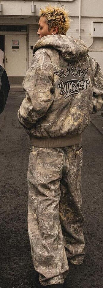 Japanese Brand 9090 tree camo baggy jean Size US 31 - 2 Thumbnail