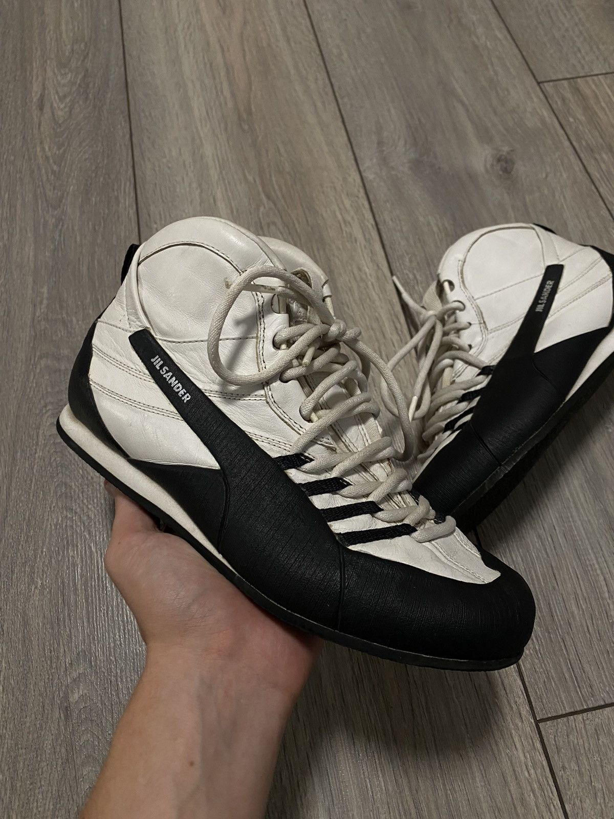 Jil Sander × Puma 🚨 Rare Vintage Puma X Jil Sander Sneakers 90s Leather Y2K Size US 7.5 / EU 40-41 - 1 Thumbnail