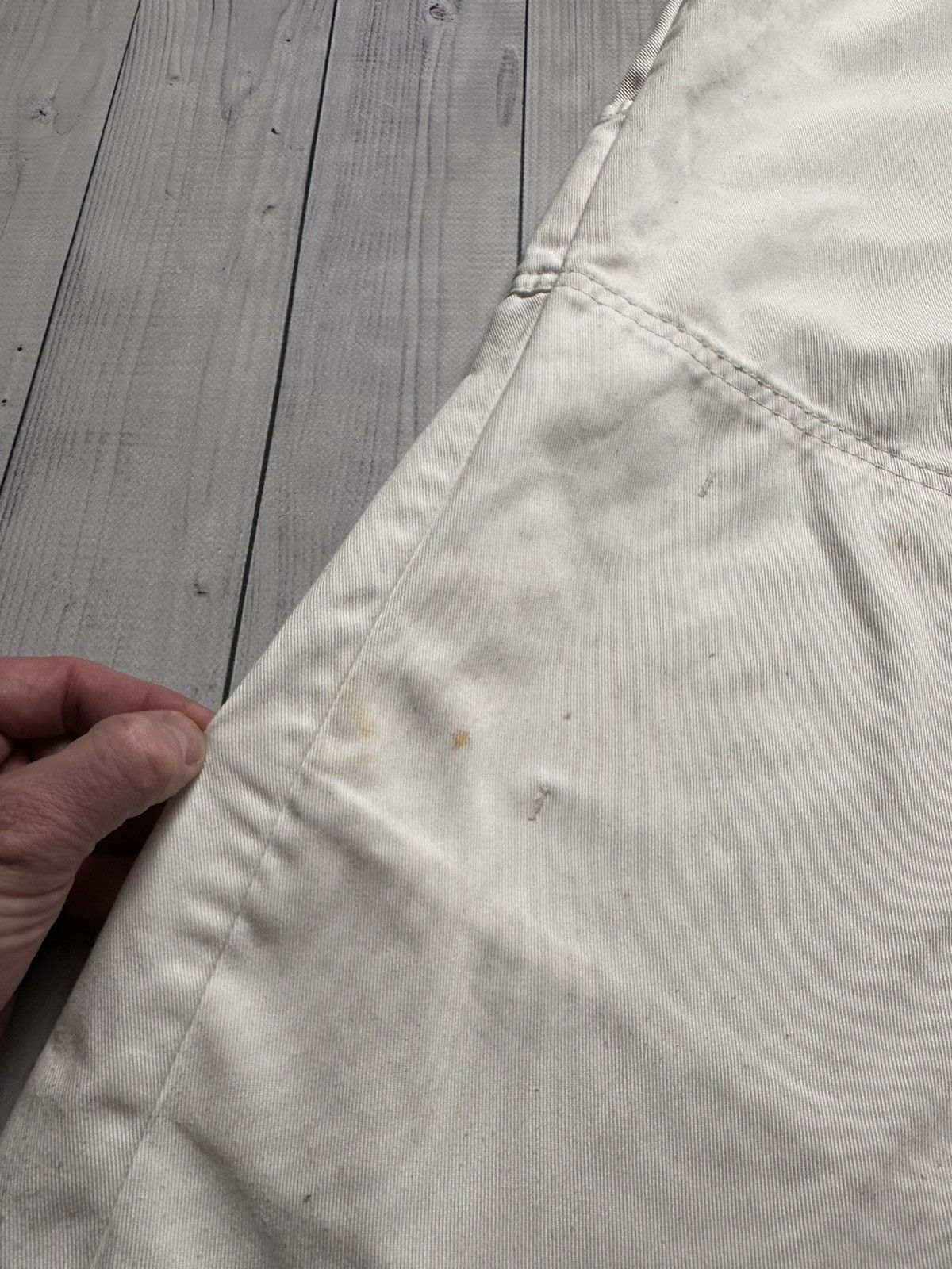Dickies × Vintage Vintage Dickies overall streetwear size XL logo white denim Size US 36 / EU 52 - 11 Thumbnail