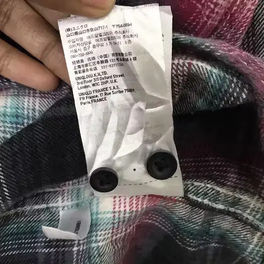 Flannel Japanese Brand Uniqlo Plaid Tartan Flannel Shirt Size US L / EU 52-54 / 3 - 7 Thumbnail